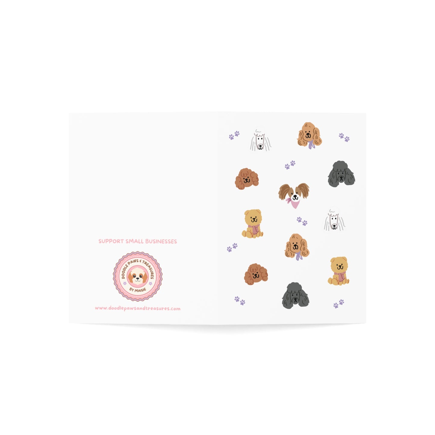 Poodle Pawty Greeting Cards