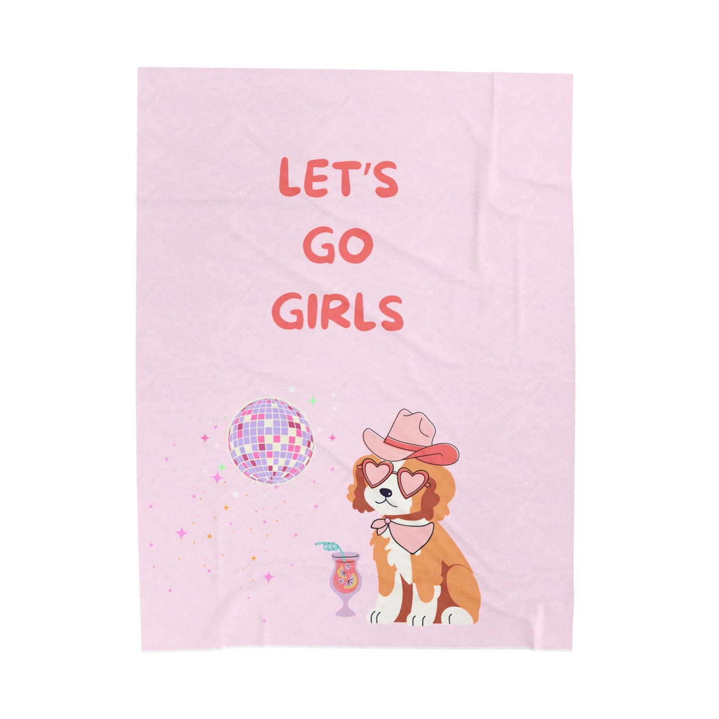 Let's Go Girls Plush Blanket