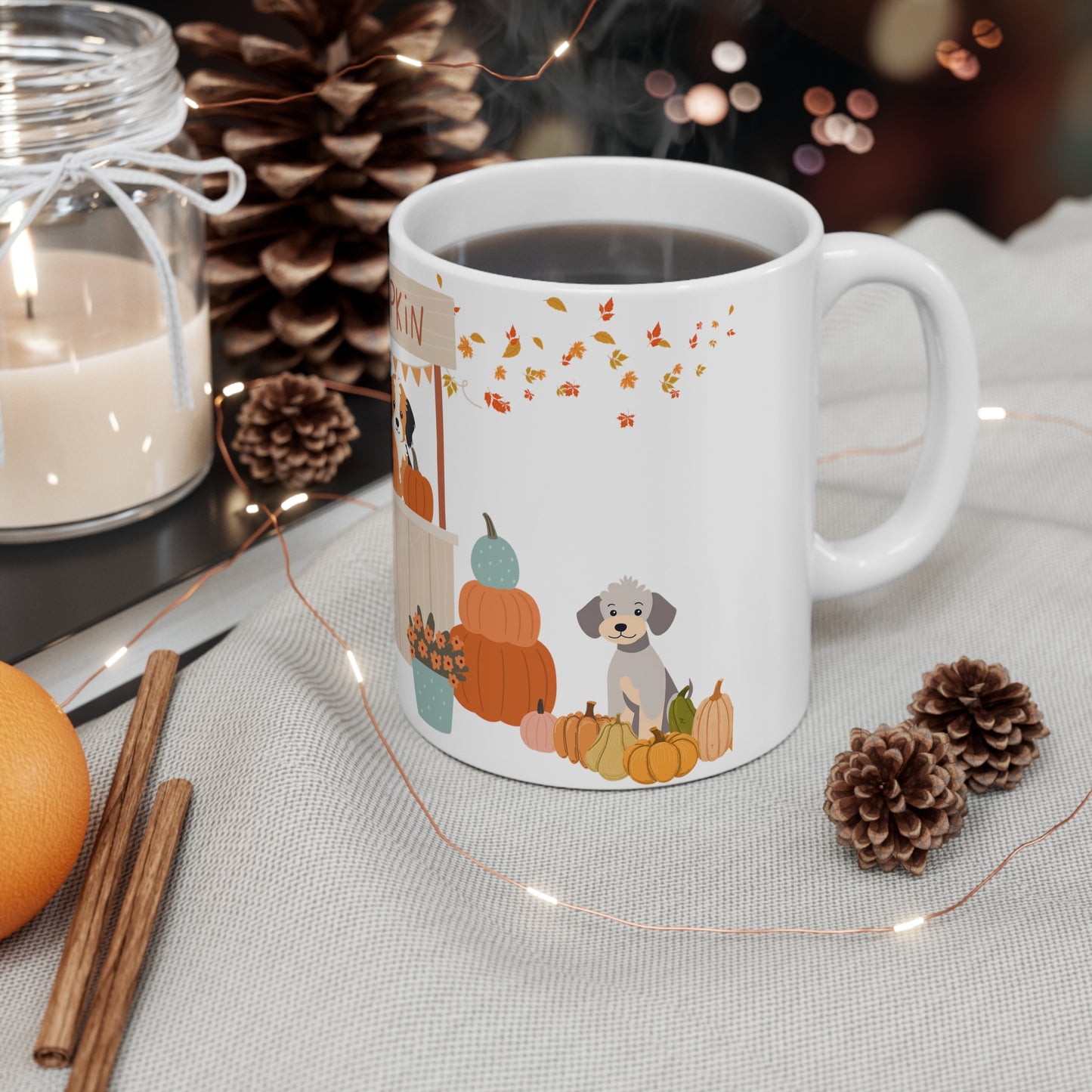 Pumpkin Patch Pups Ceramic Mug