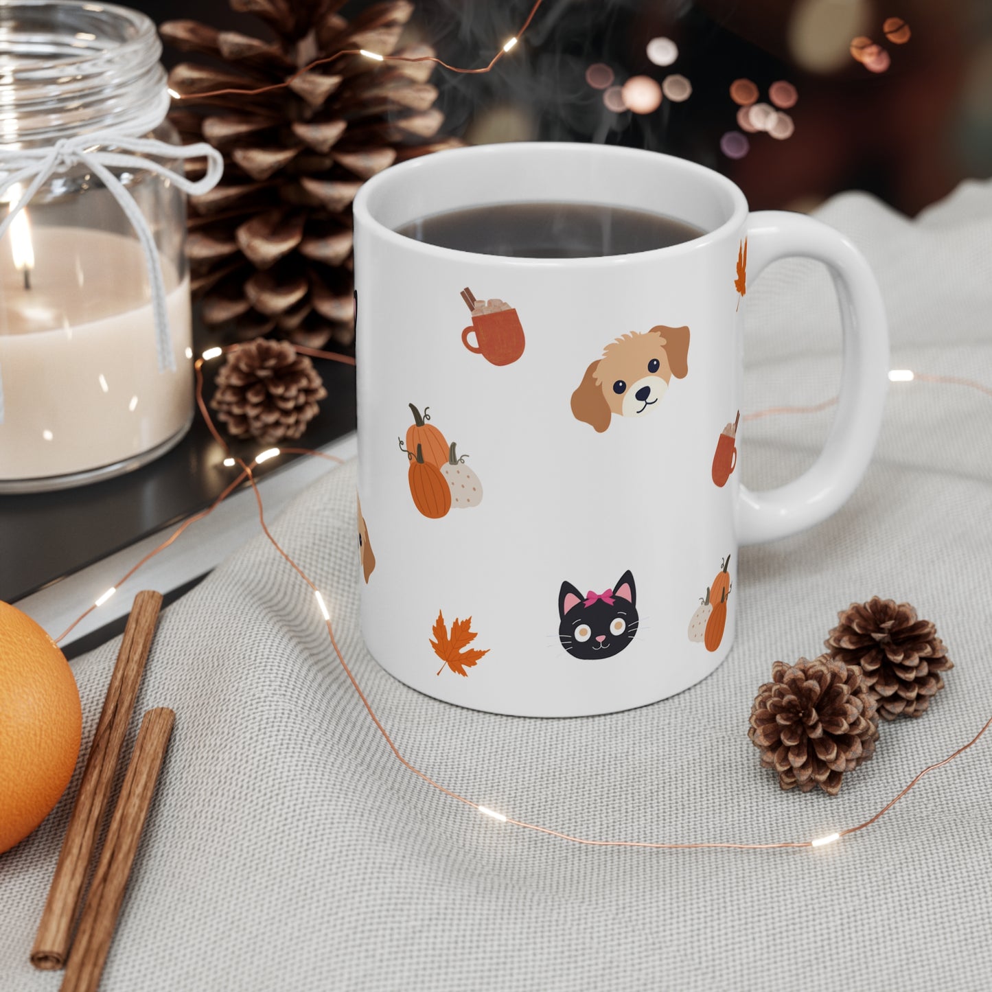 Archie & Luna's Fall Ceramic Mug