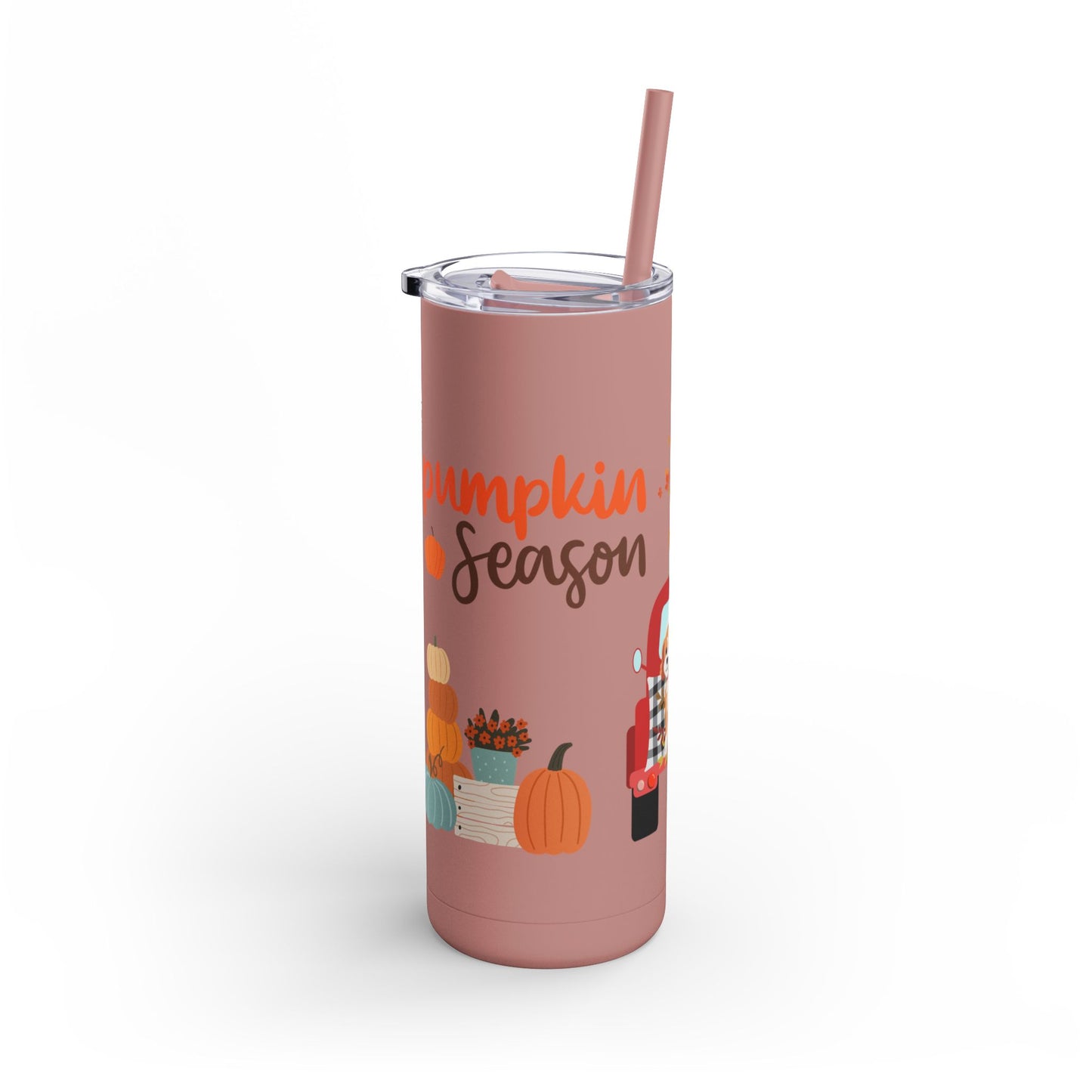 Pumpkin Season Skinny Matte Tumbler