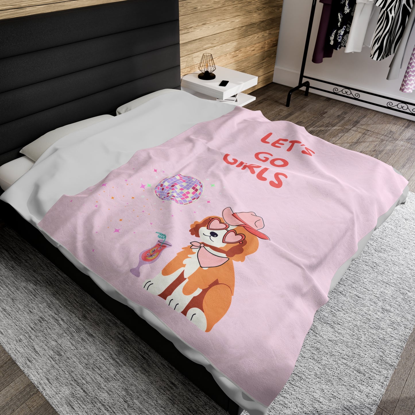 Let's Go Girls Plush Blanket