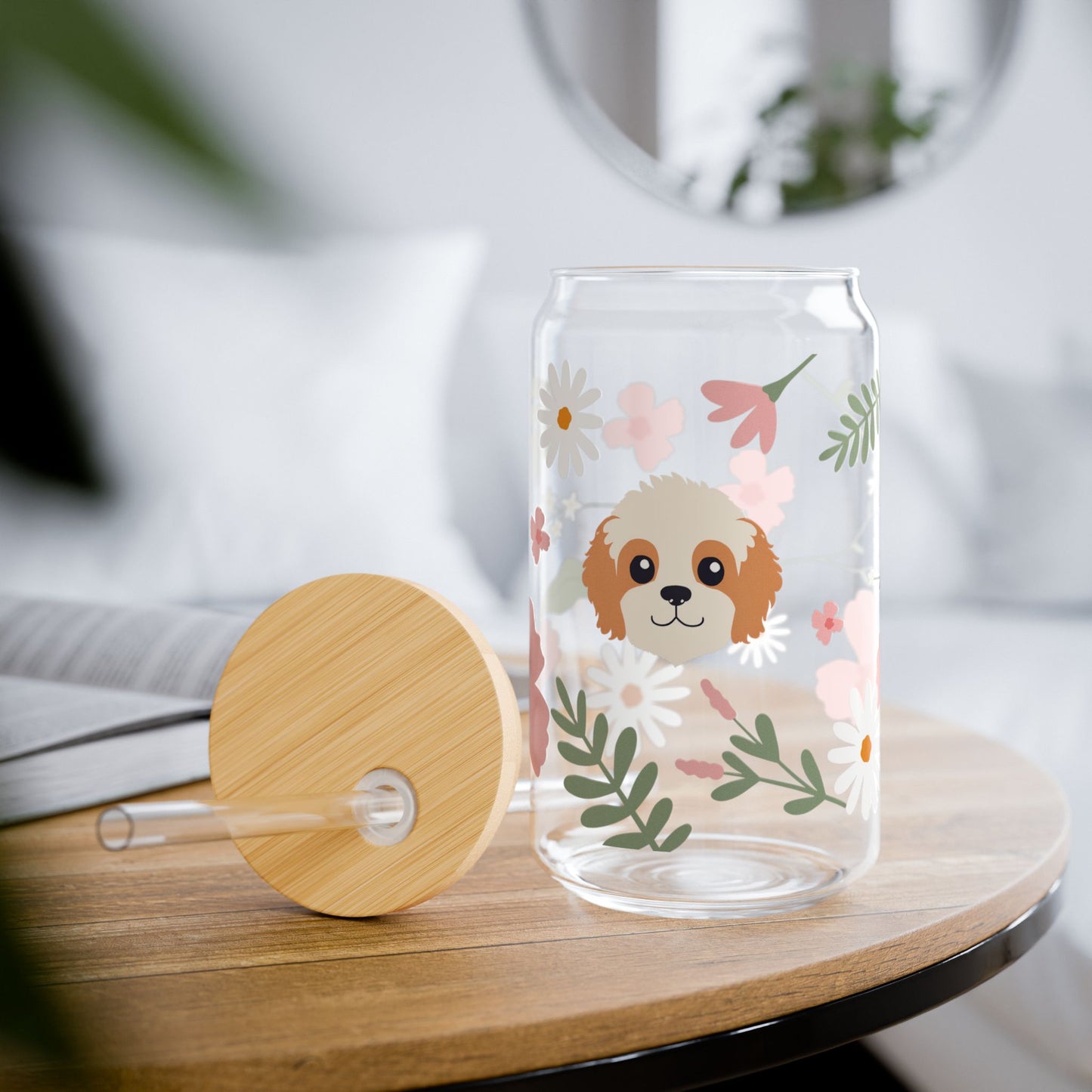 Petal Pup Sipper Glass