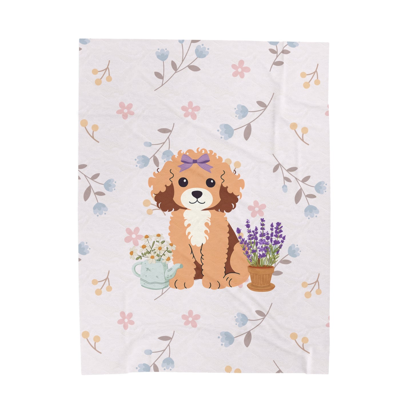 Dainty Doodle Plush Blanket