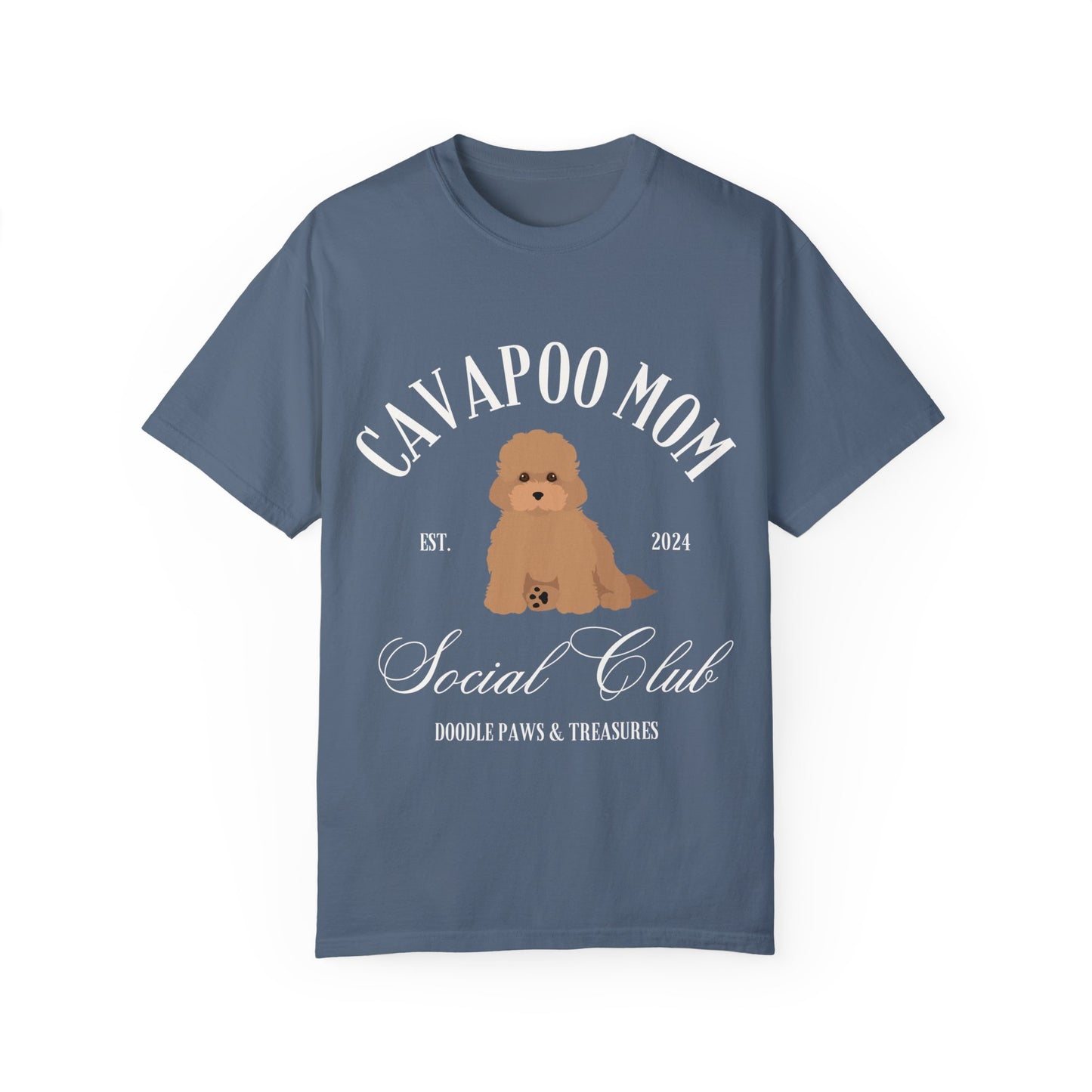 Cavapoo Mom Social Club - Comfort Colors T-Shirt (Oversized Fit)