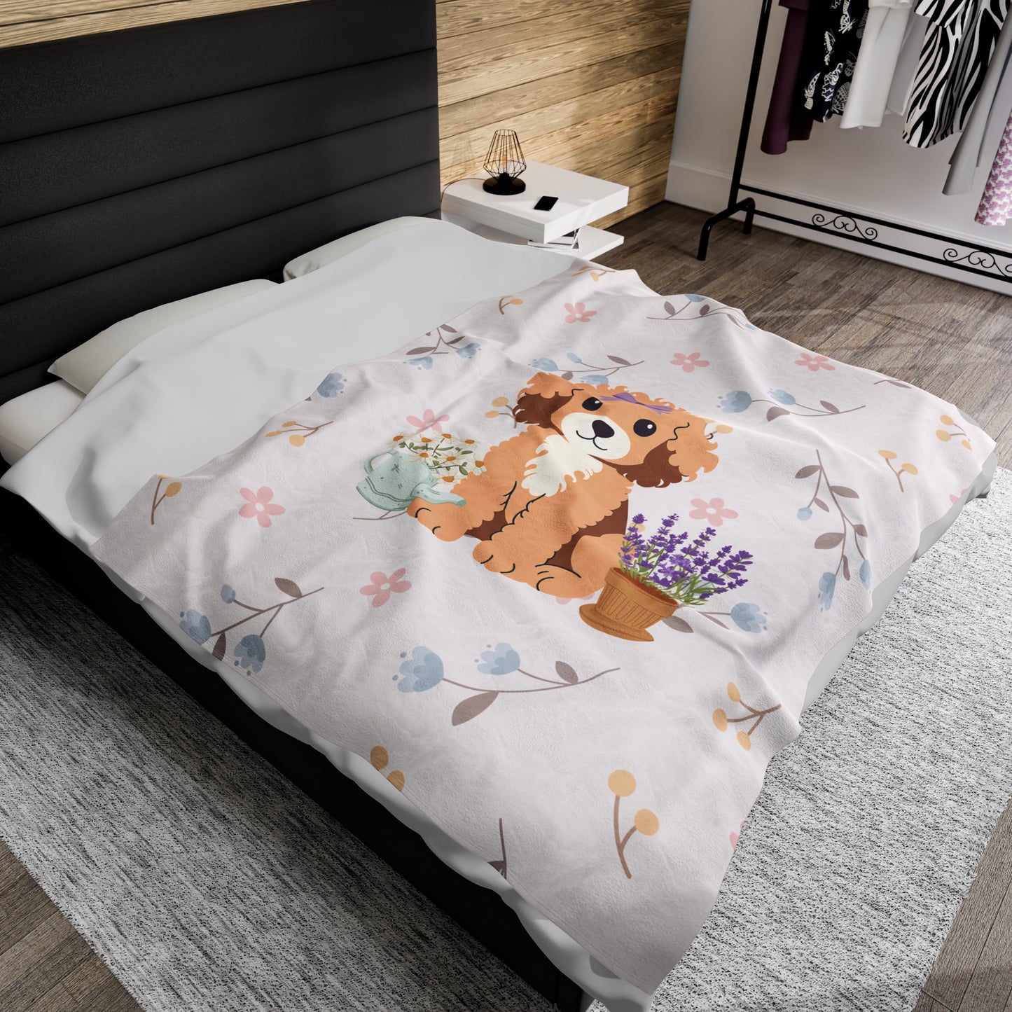 Dainty Doodle Plush Blanket
