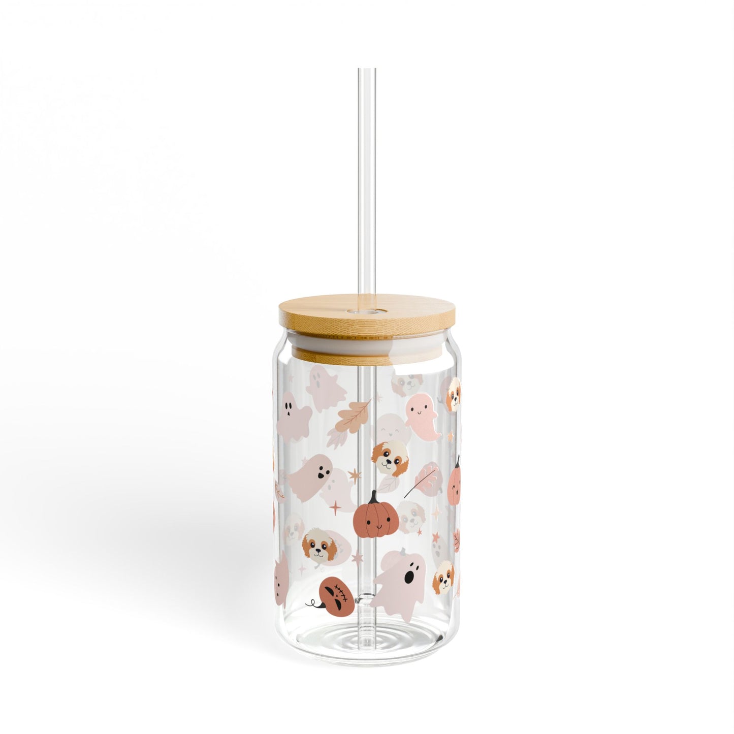 Spooky Season Cavapoo Sipper Glass