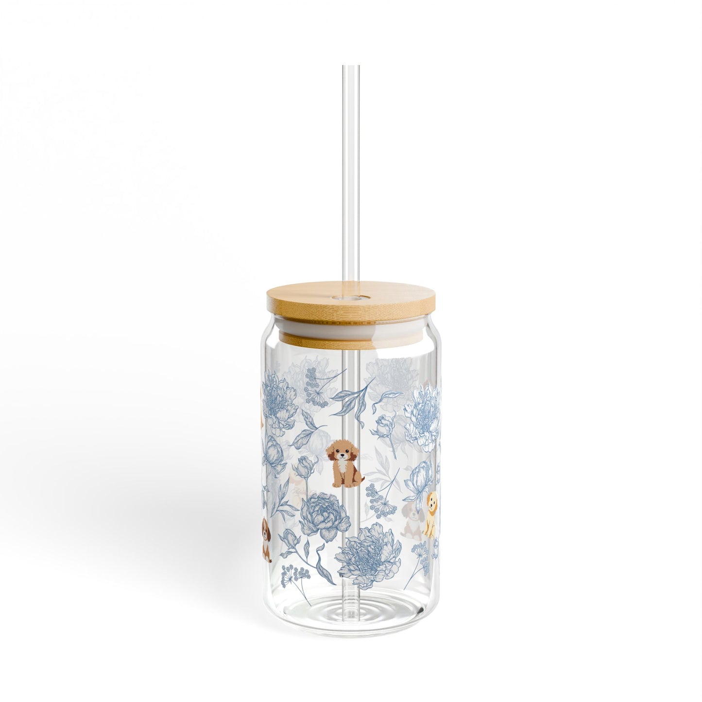 London Fog Doodle Pups Sipper Glass