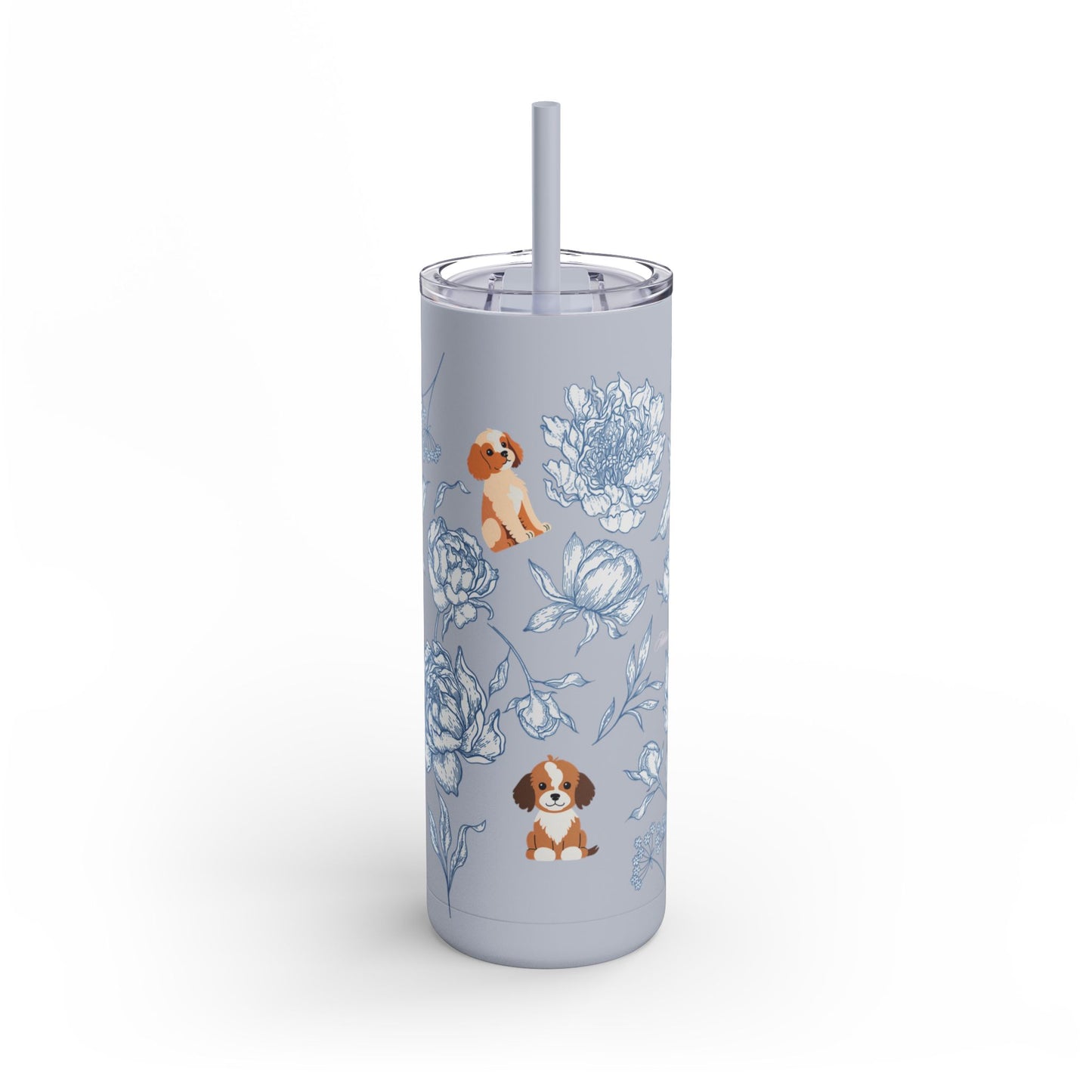 London Fog Poodle Pups Skinny Matte Tumbler