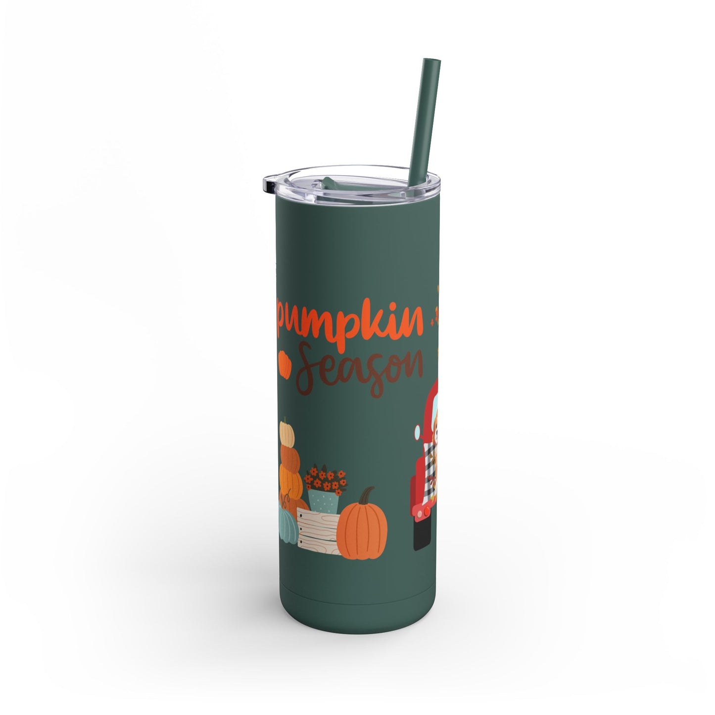Pumpkin Season Skinny Matte Tumbler