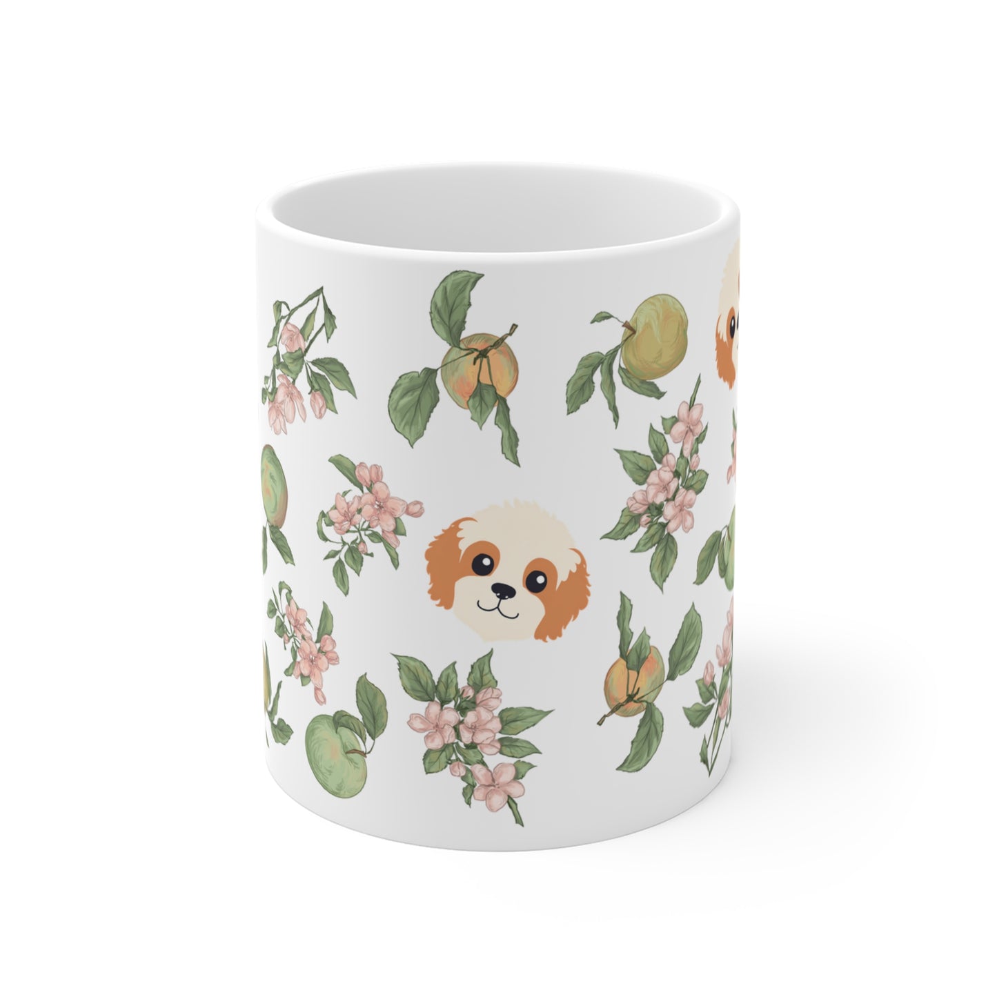 Autumn Apple Cavapoo Ceramic Mug