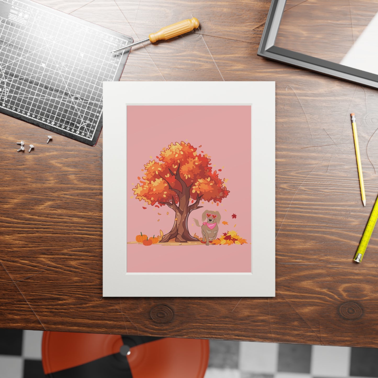 Bailey's Fine Art Print (Passepartout Paper Frame)