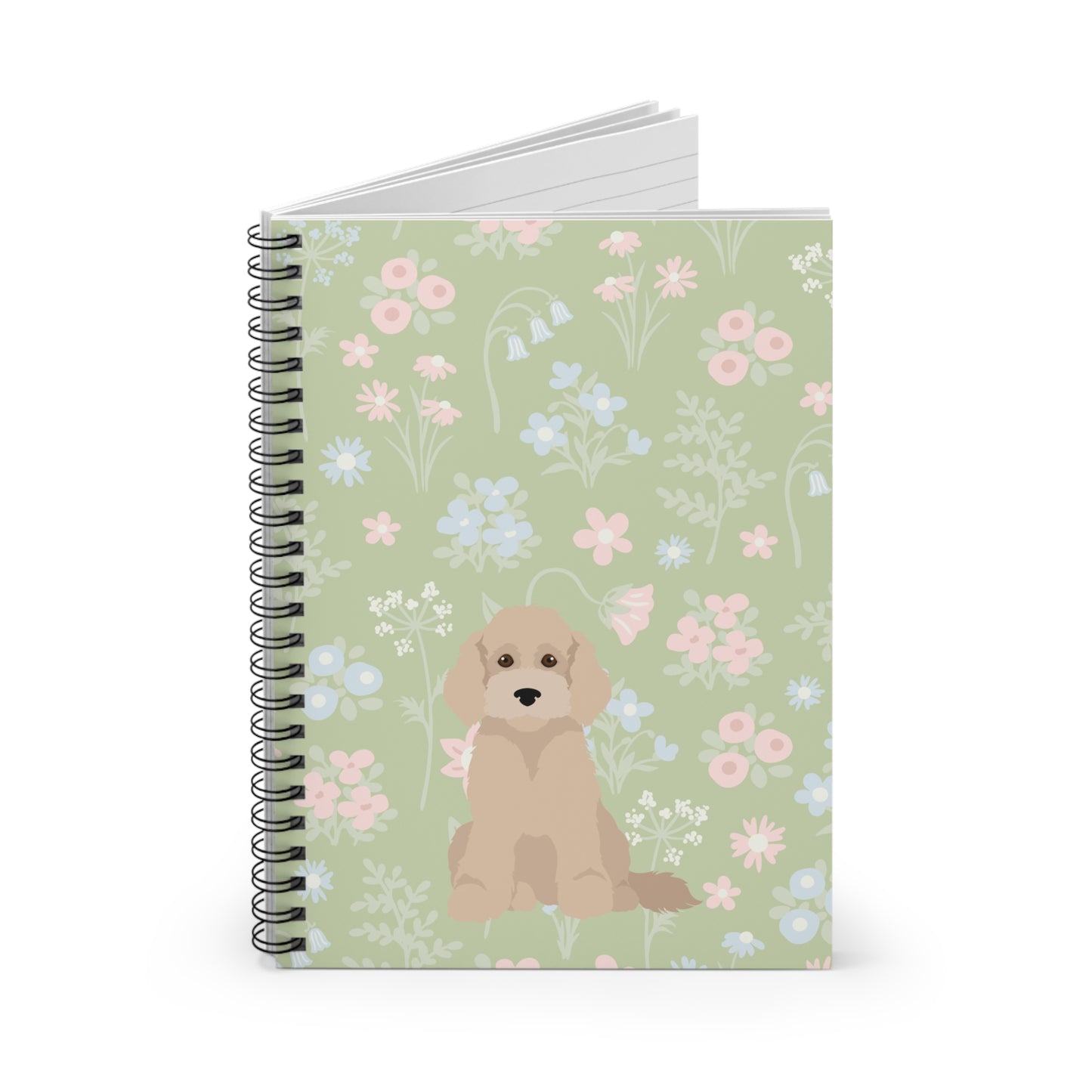 White Goldendoodle Puppy Notebook