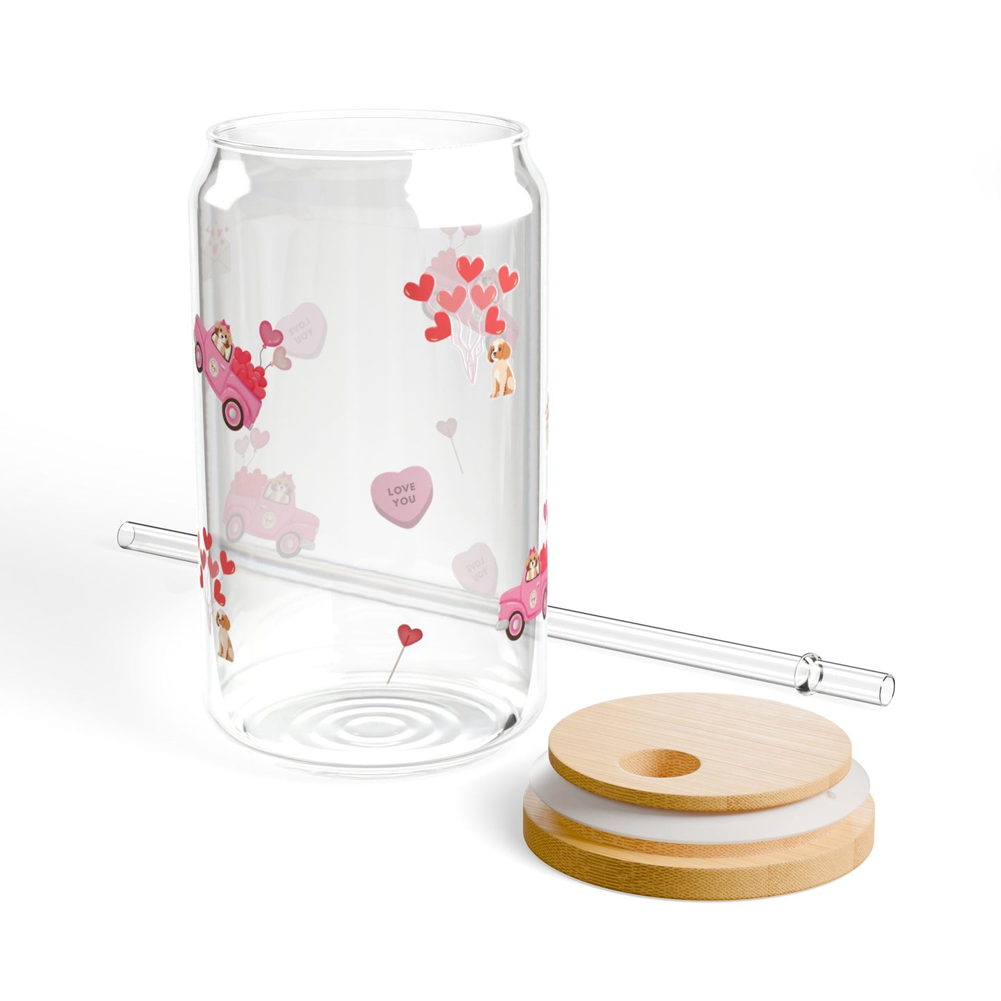Doodle Be Mine Sipper Glass