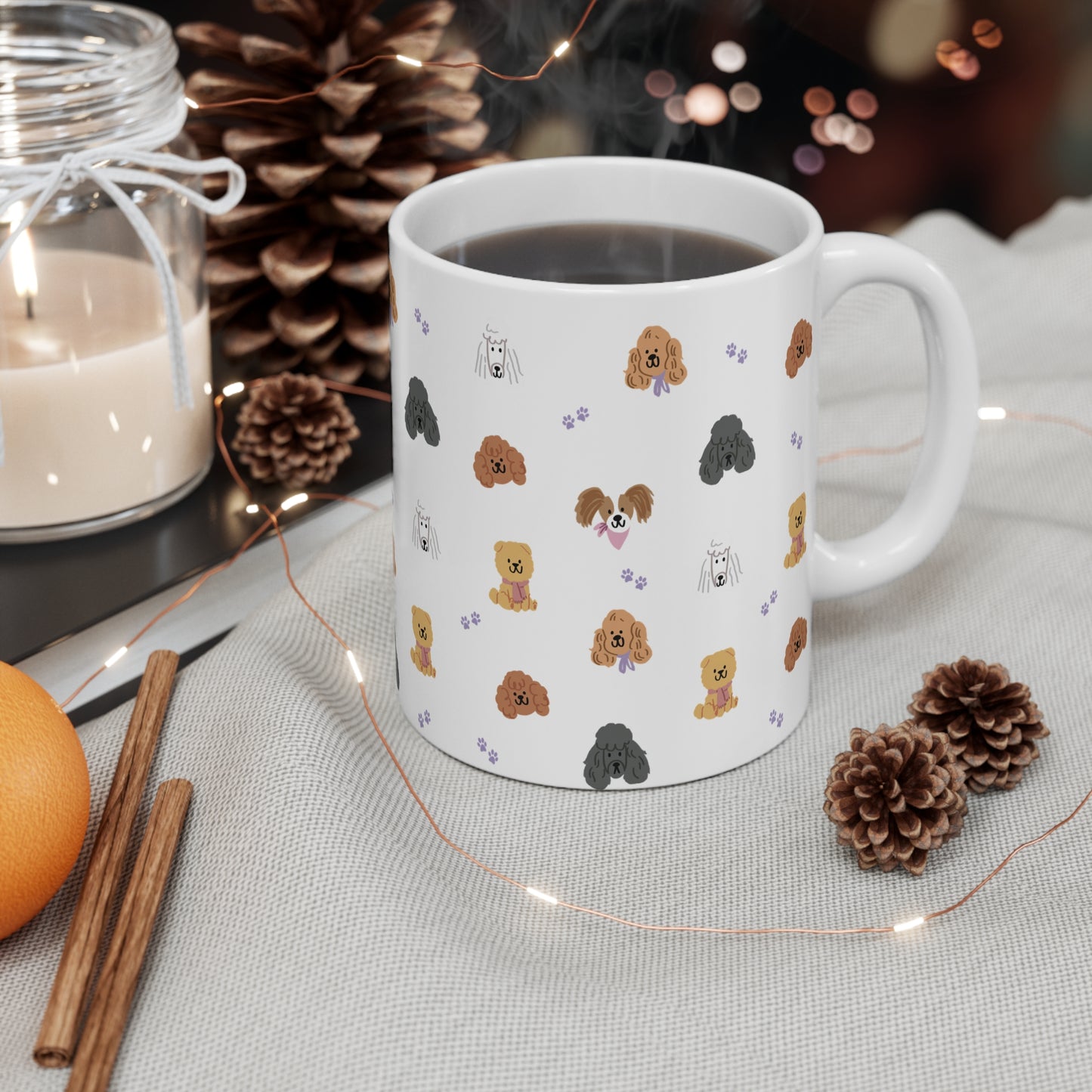 Poodle Pawty Ceramic Mug
