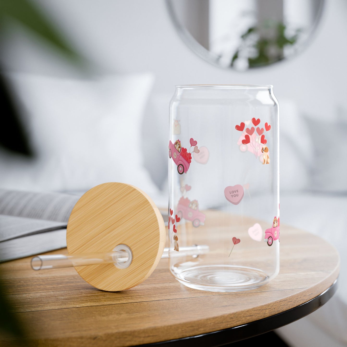 Doodle Be Mine Sipper Glass