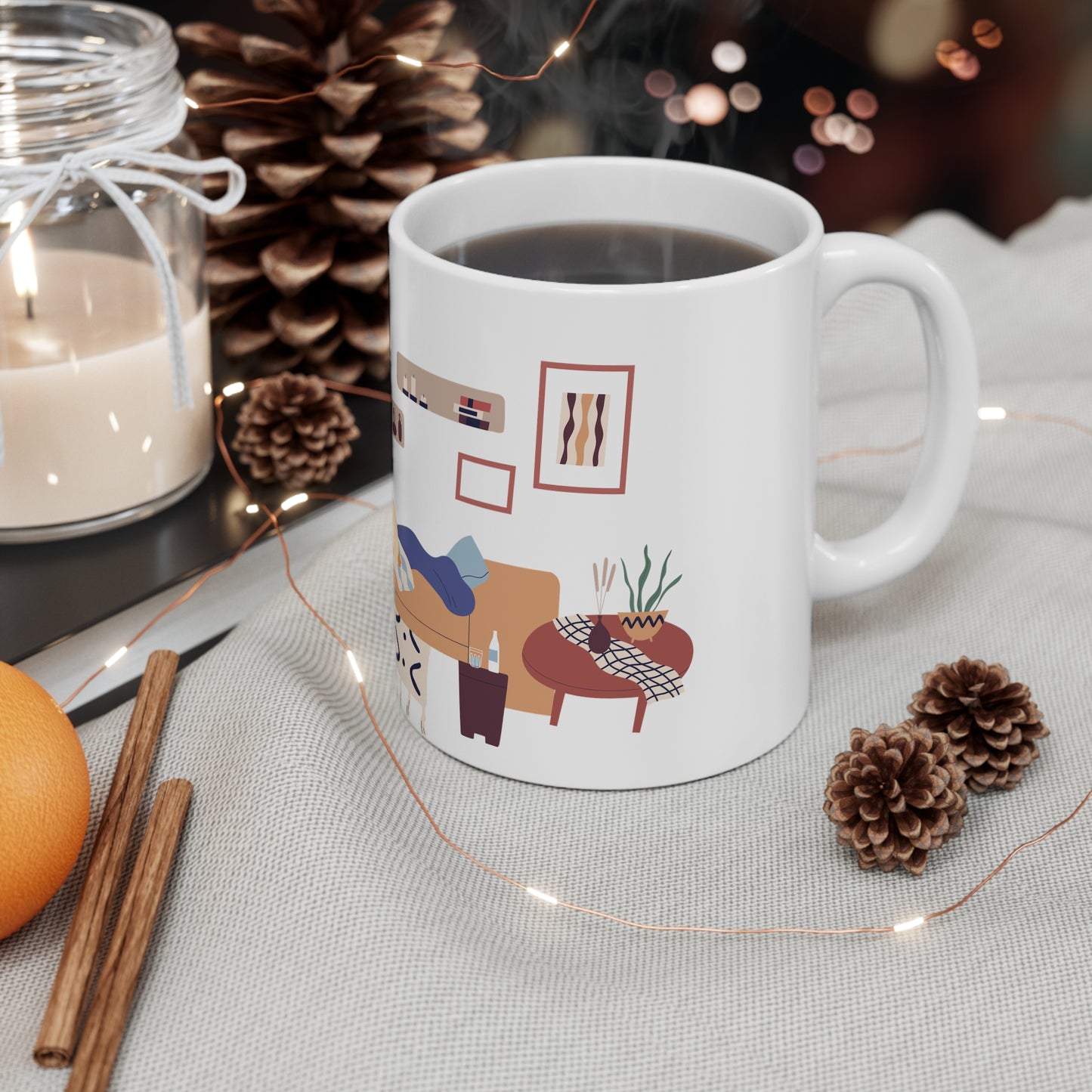 Cozy Pup Ceramic Mug