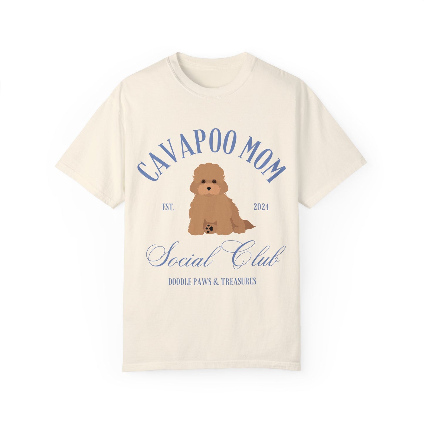 Cavapoo Mom Social Club - Comfort Colors T-Shirt (Oversized Fit)