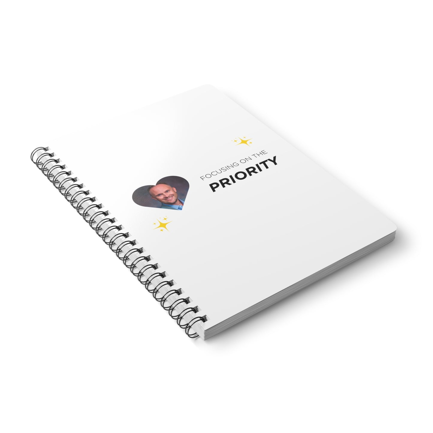 Motivational Wirobound Notebook - Focusing on the Priority - A5