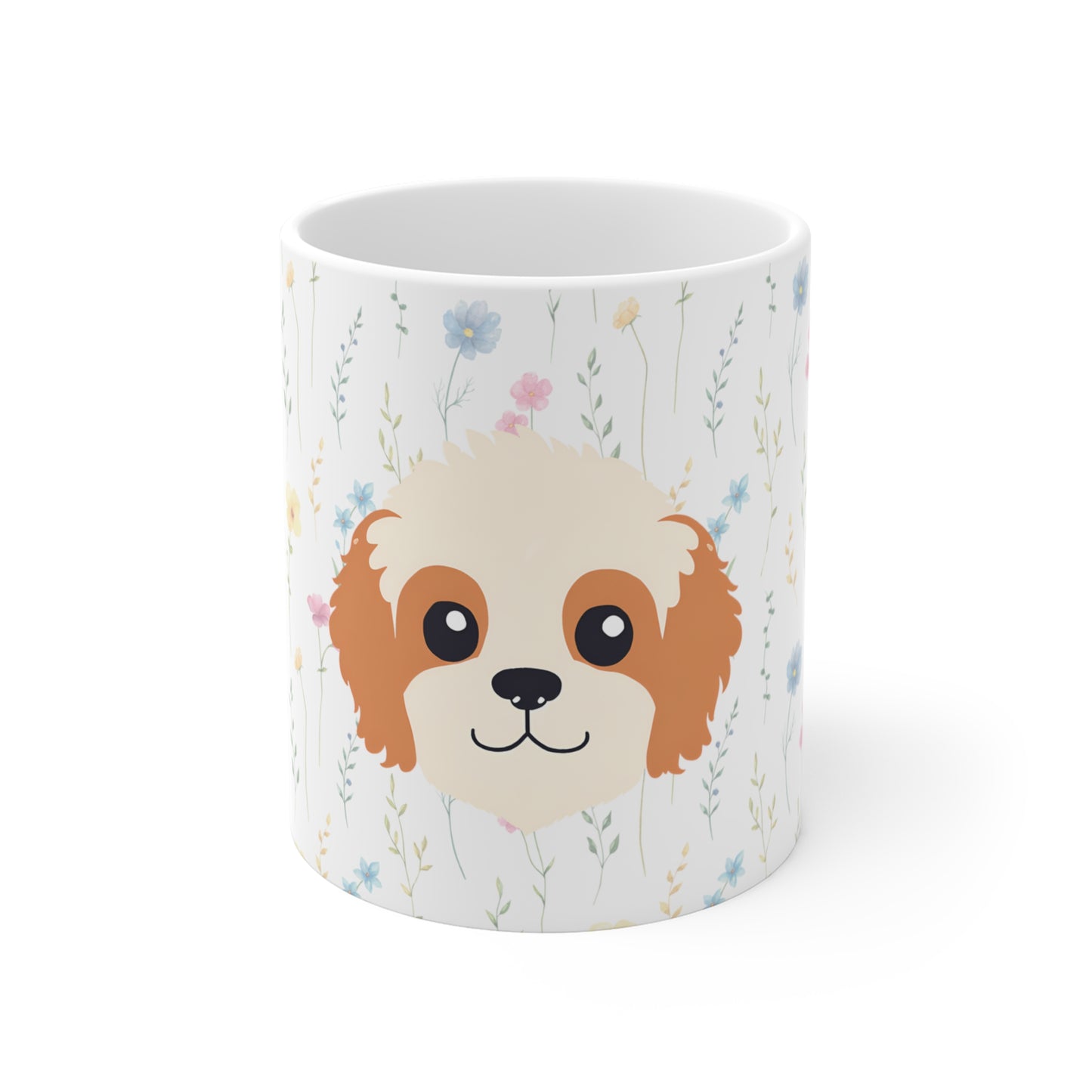 Cavapoo Blossoms Ceramic Mug