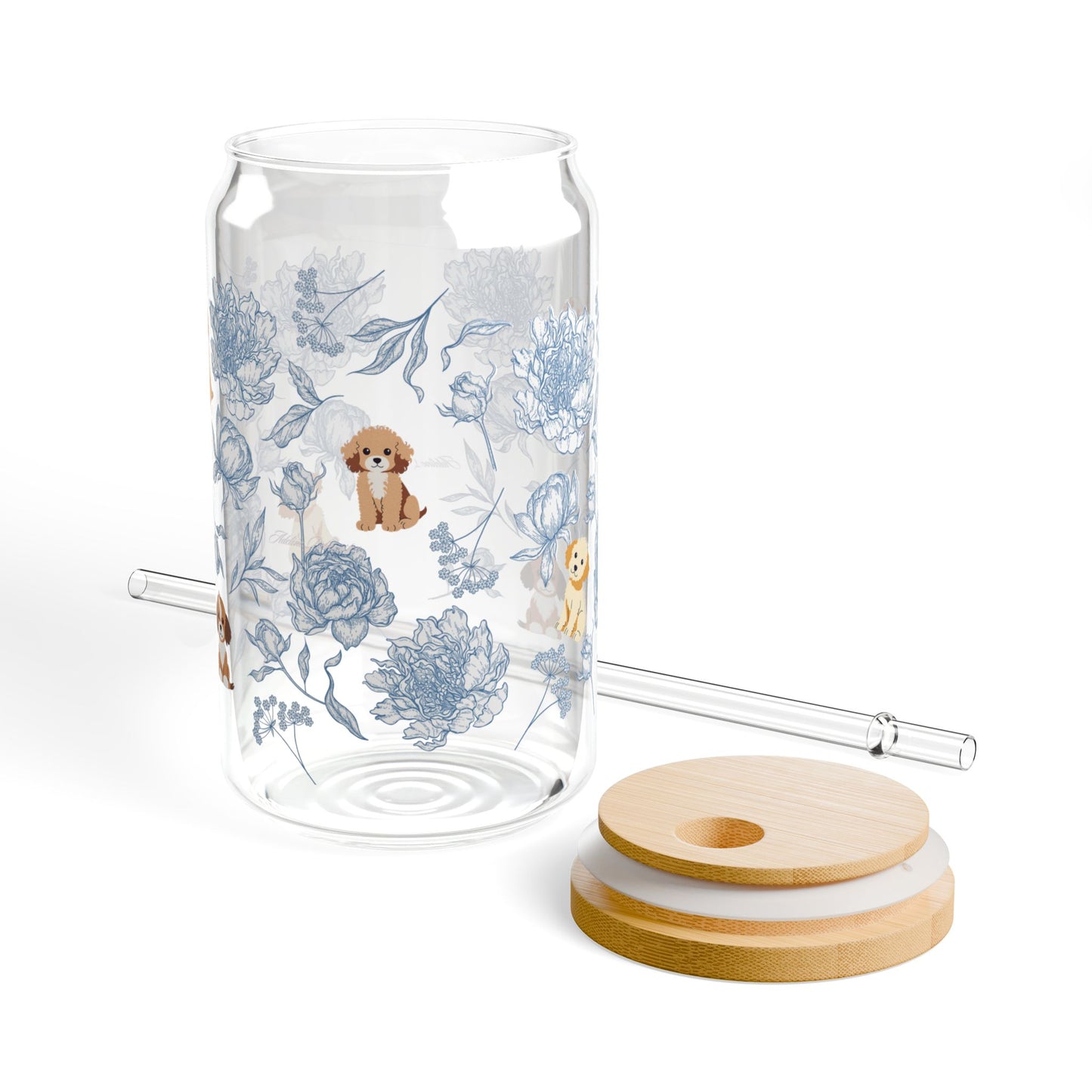 London Fog Doodle Pups Sipper Glass