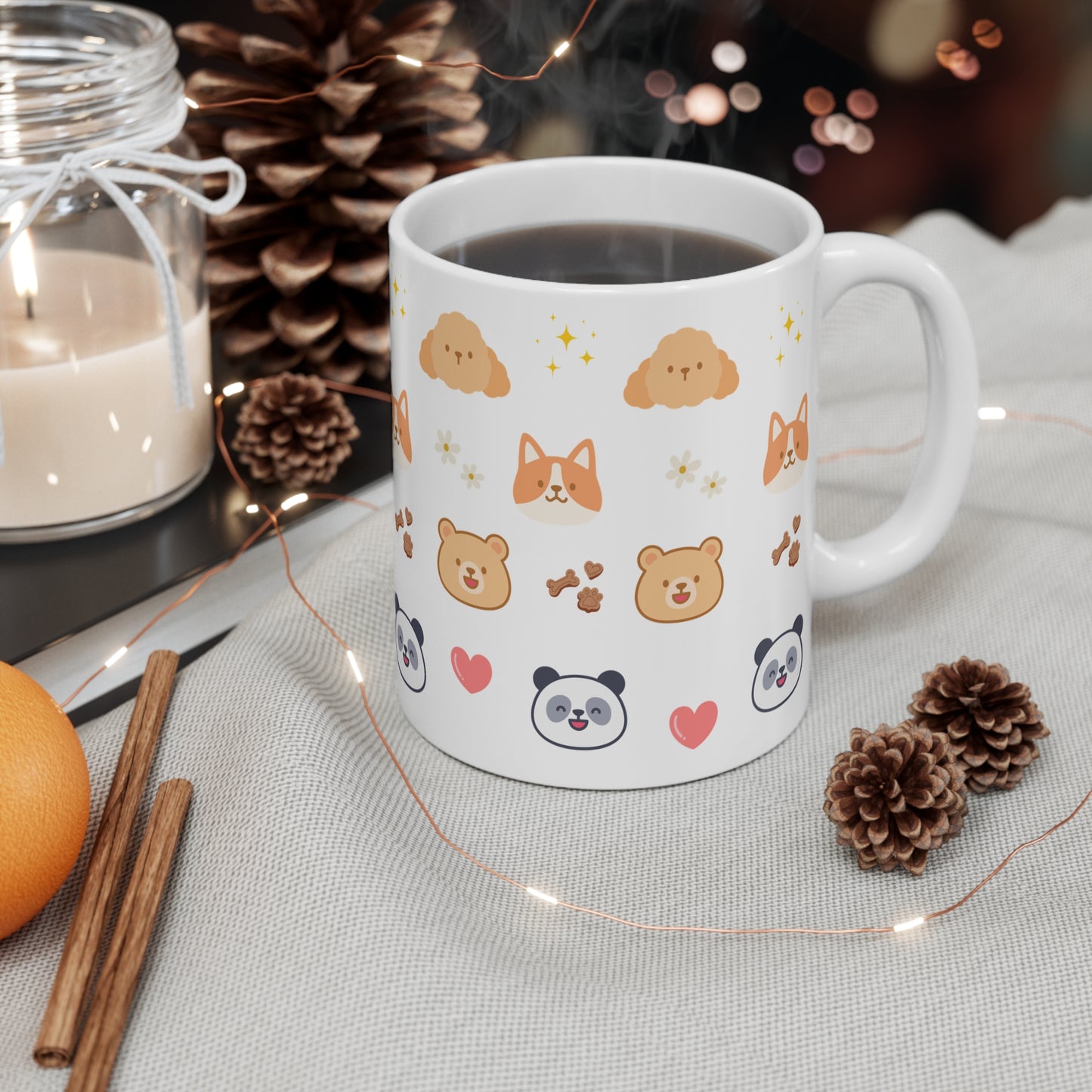 Doodle Dog and Friends Ceramic Mug