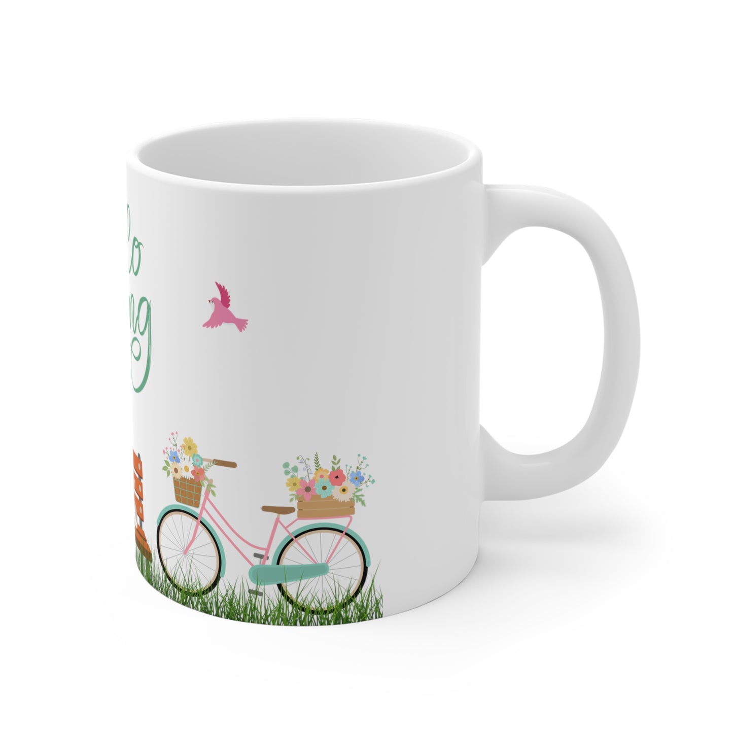 Hello Spring Doodle Ceramic Mug