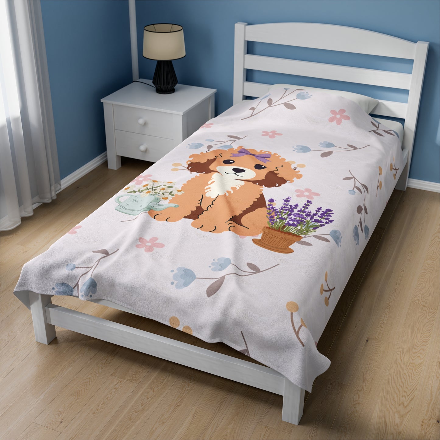 Dainty Doodle Plush Blanket