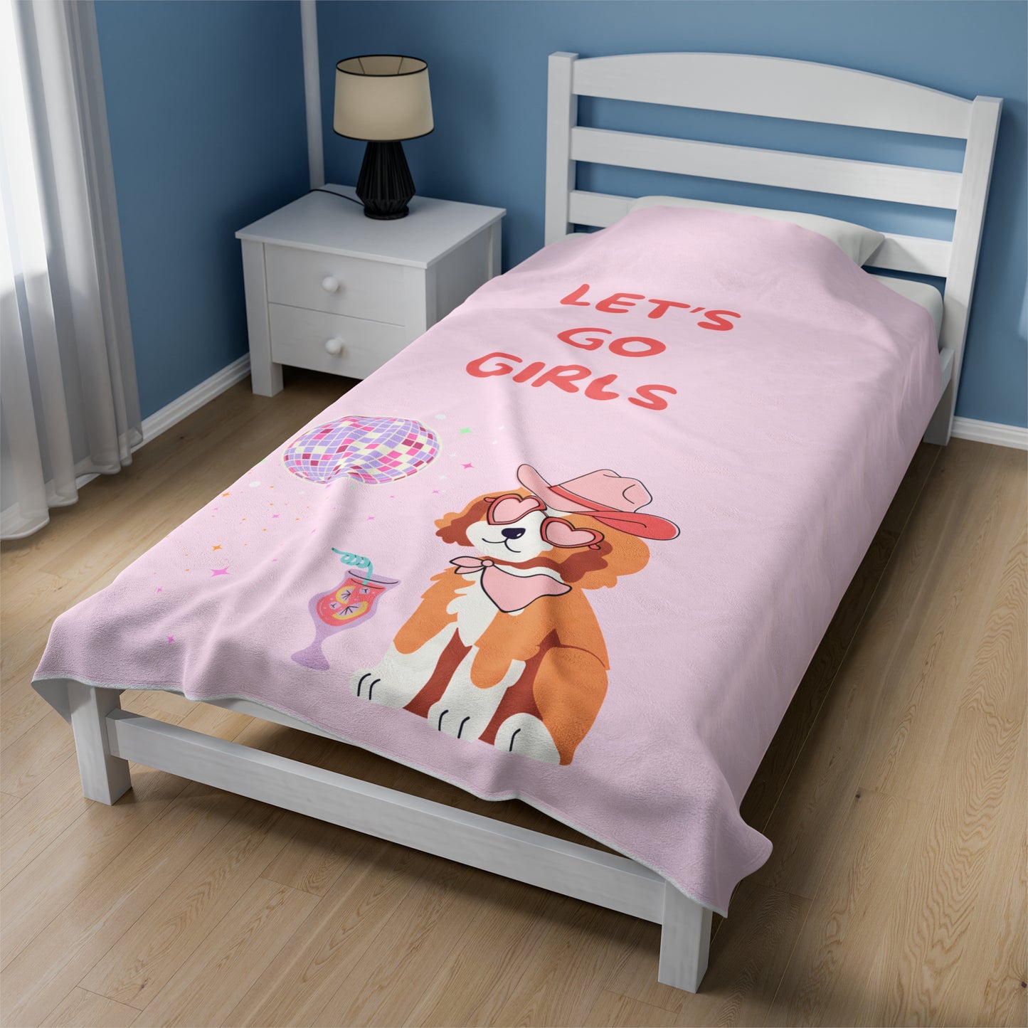 Let's Go Girls Plush Blanket