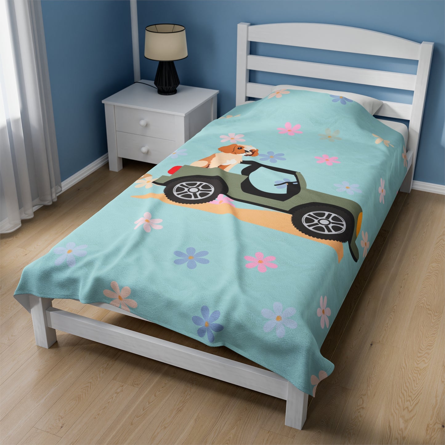 Pup Truck Plush Blanket