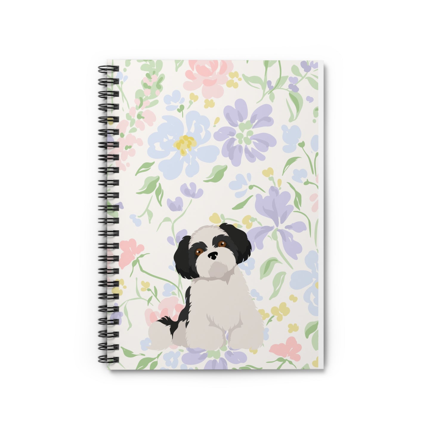 Black Shih Tsu Puppy Notebook