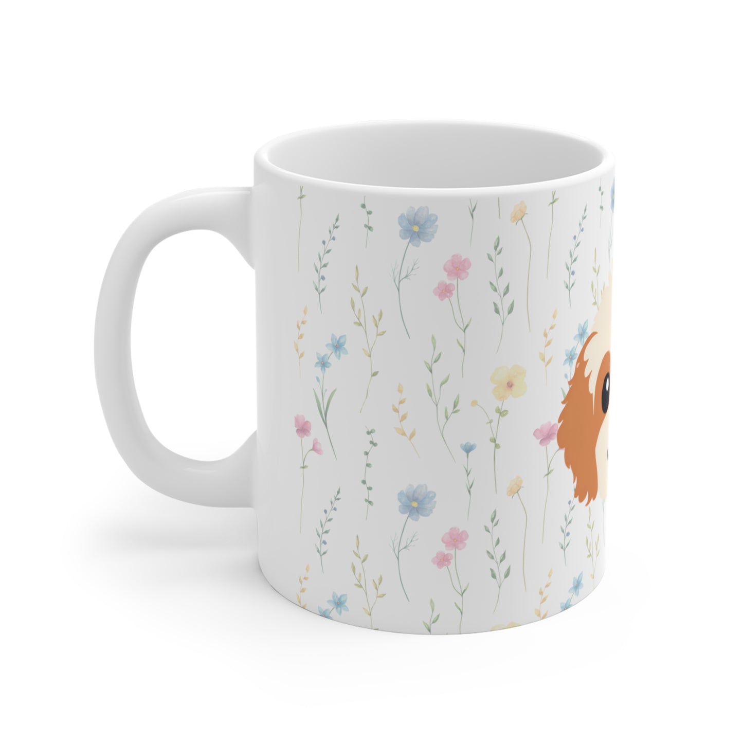 Cavapoo Blossoms Ceramic Mug