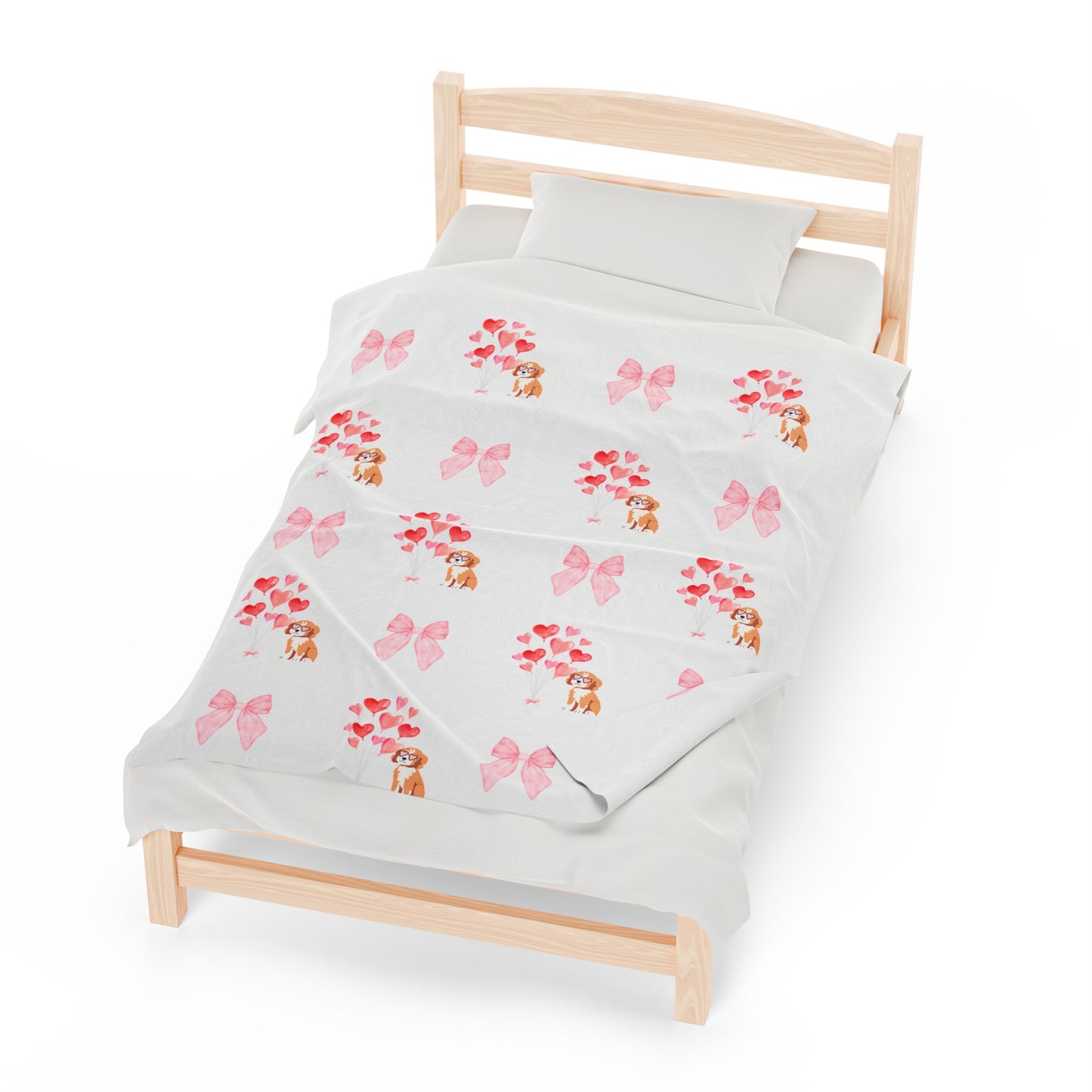 All Snugged Up Cavapoo Plush Blanket