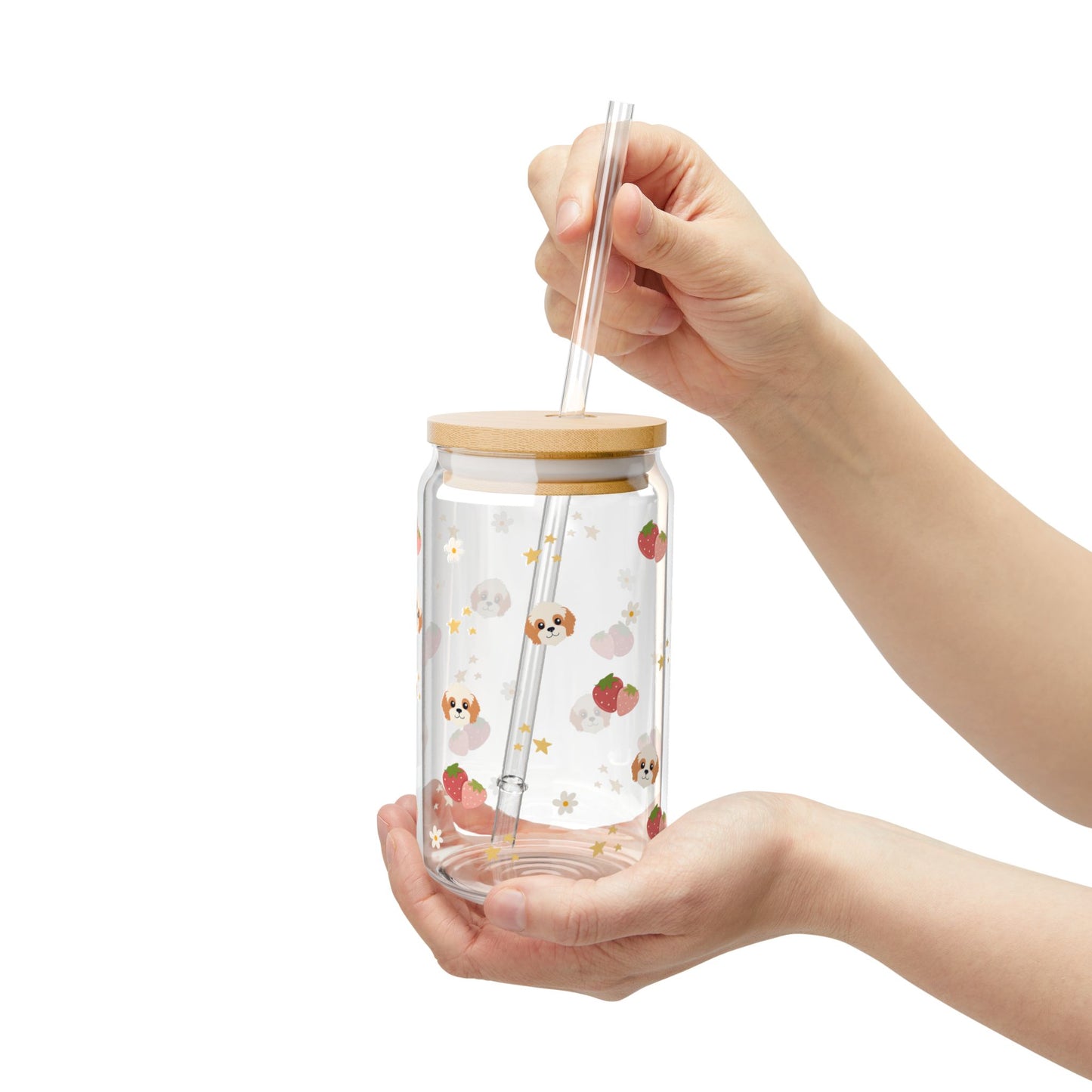 Maisie's Strawberry Delight Sipper Glass