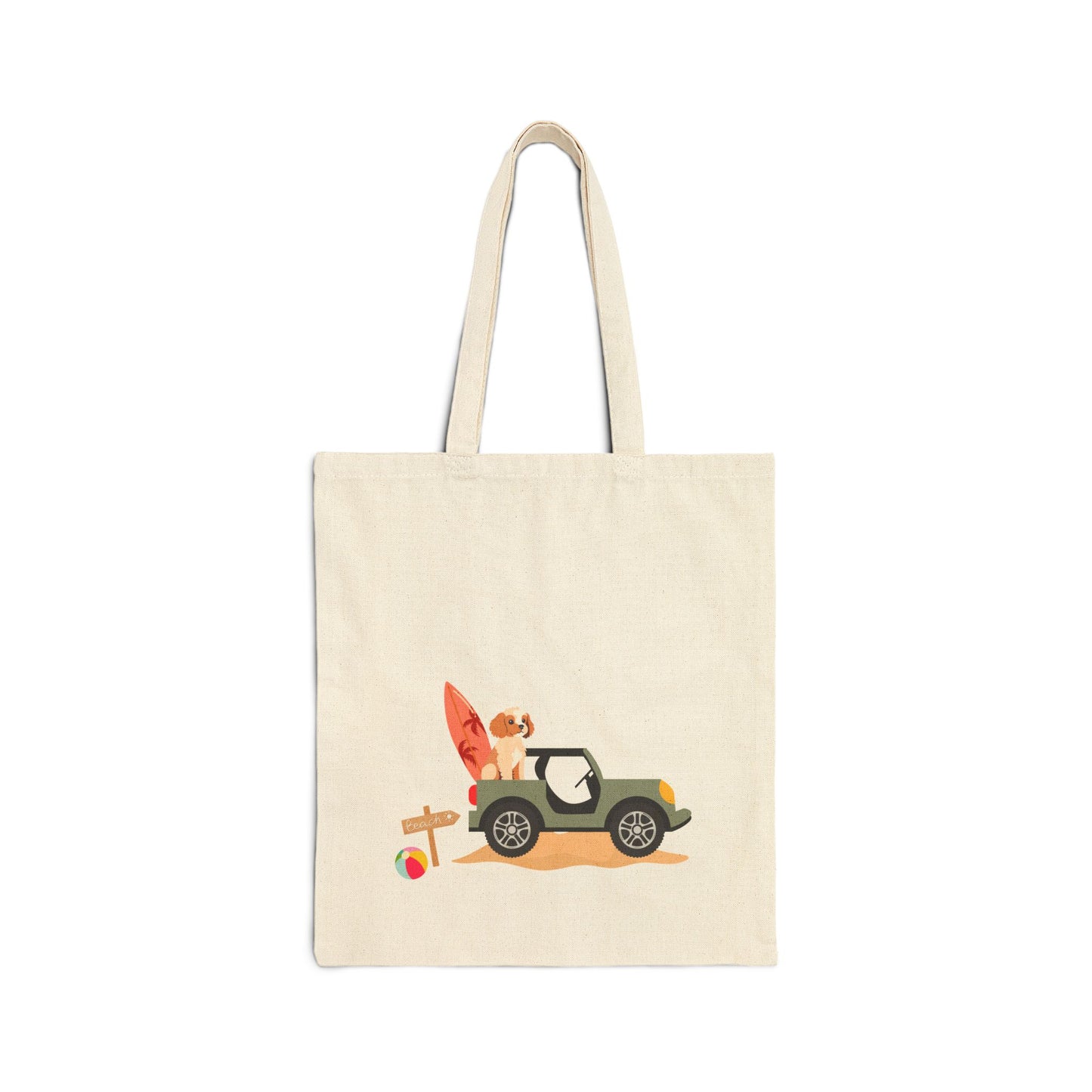 Truck Pup Canvas Tote Bag