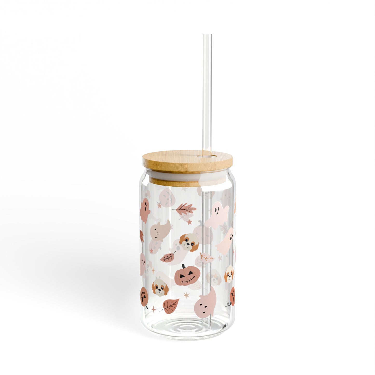 Spooky Season Cavapoo Sipper Glass