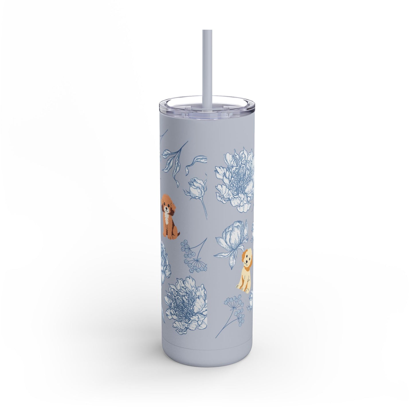 London Fog Poodle Pups Skinny Matte Tumbler