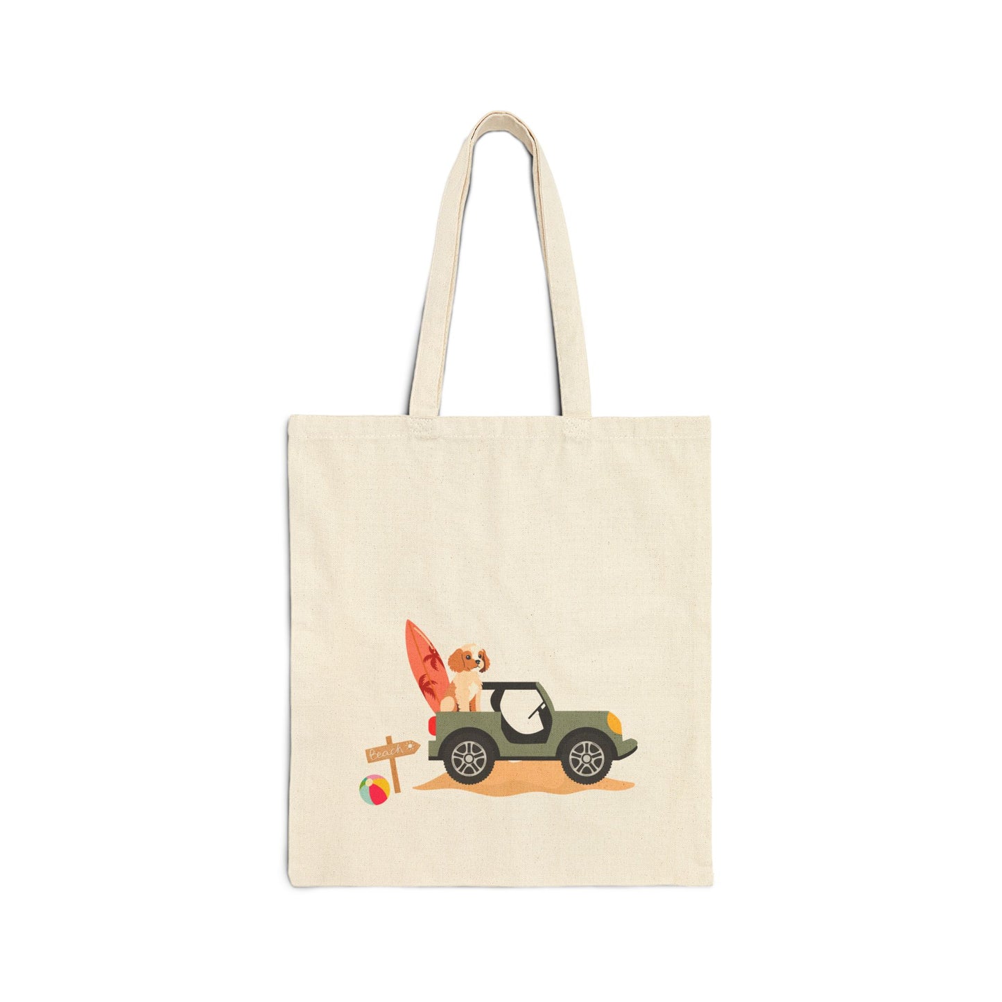 Truck Pup Canvas Tote Bag