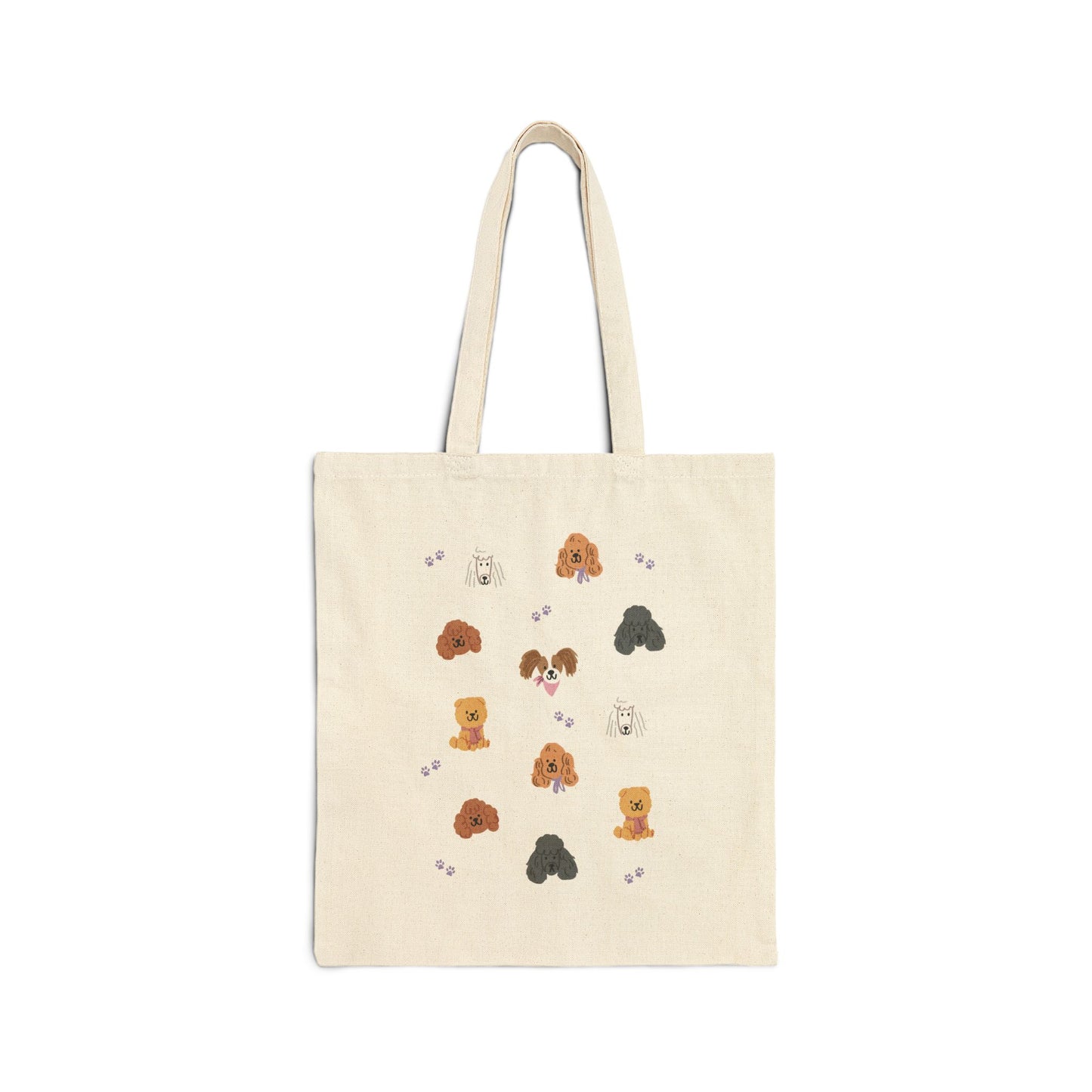 Poodle Pawty Canvas Tote Bag
