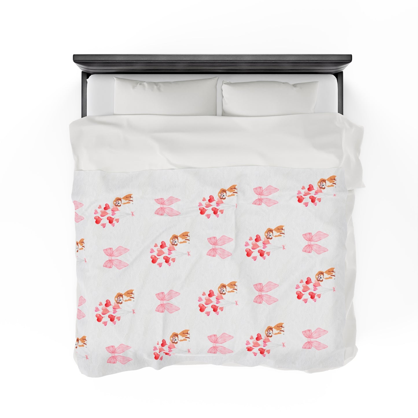 All Snugged Up Cavapoo Plush Blanket