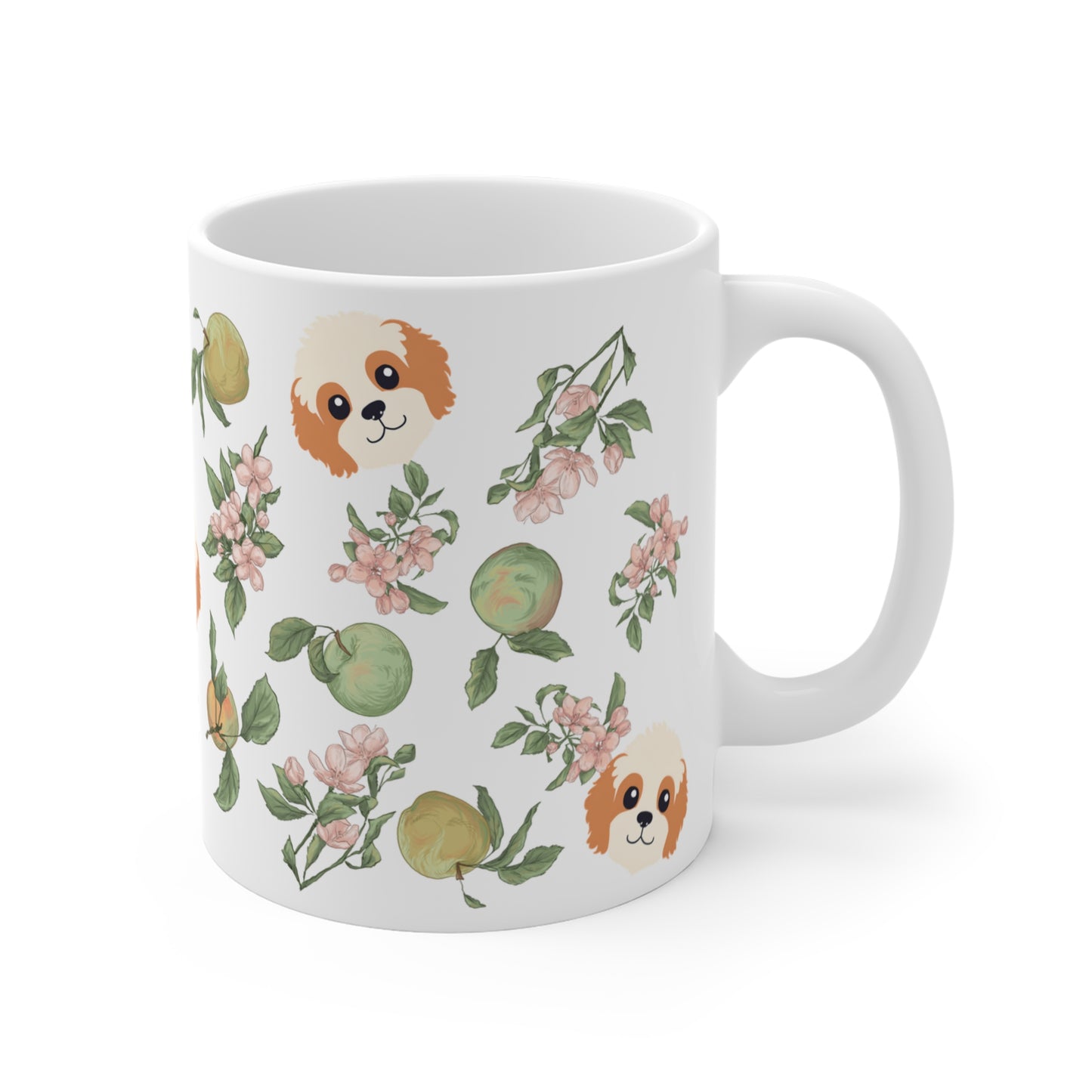 Autumn Apple Cavapoo Ceramic Mug