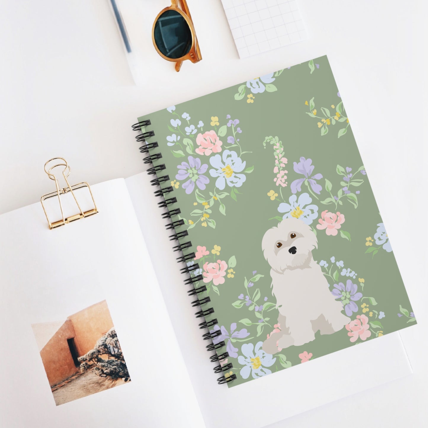 White Maltese Notebook