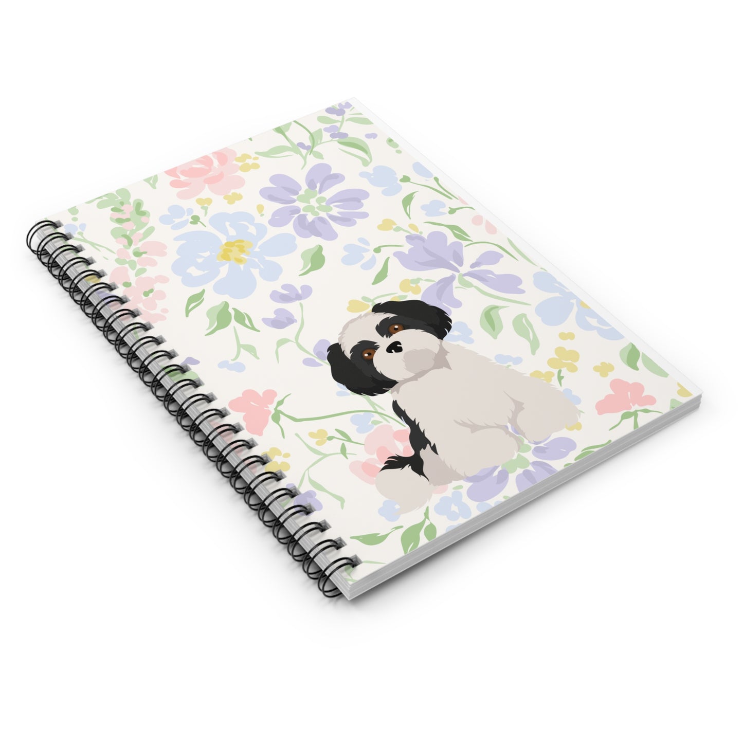 Black Shih Tsu Puppy Notebook