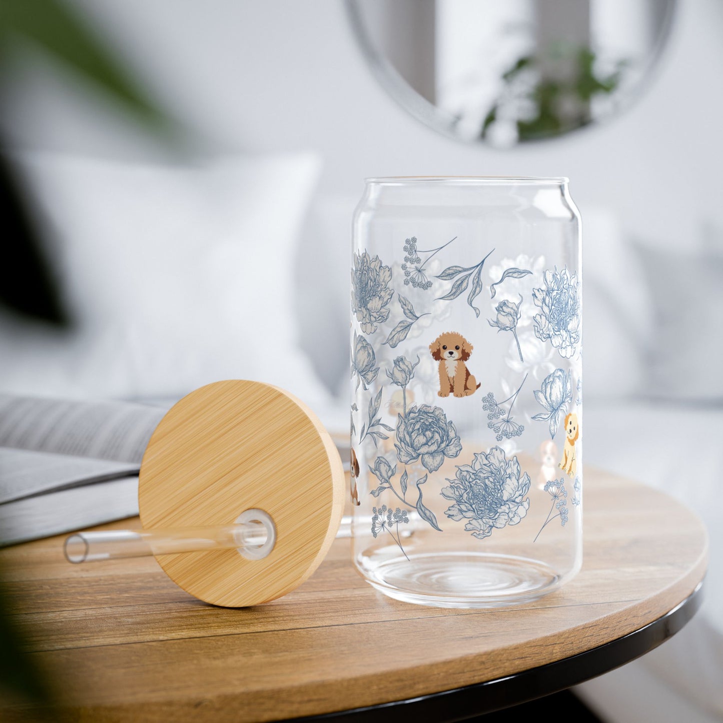 London Fog Doodle Pups Sipper Glass