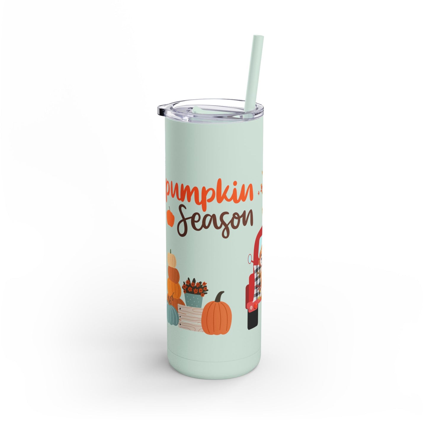 Pumpkin Season Skinny Matte Tumbler