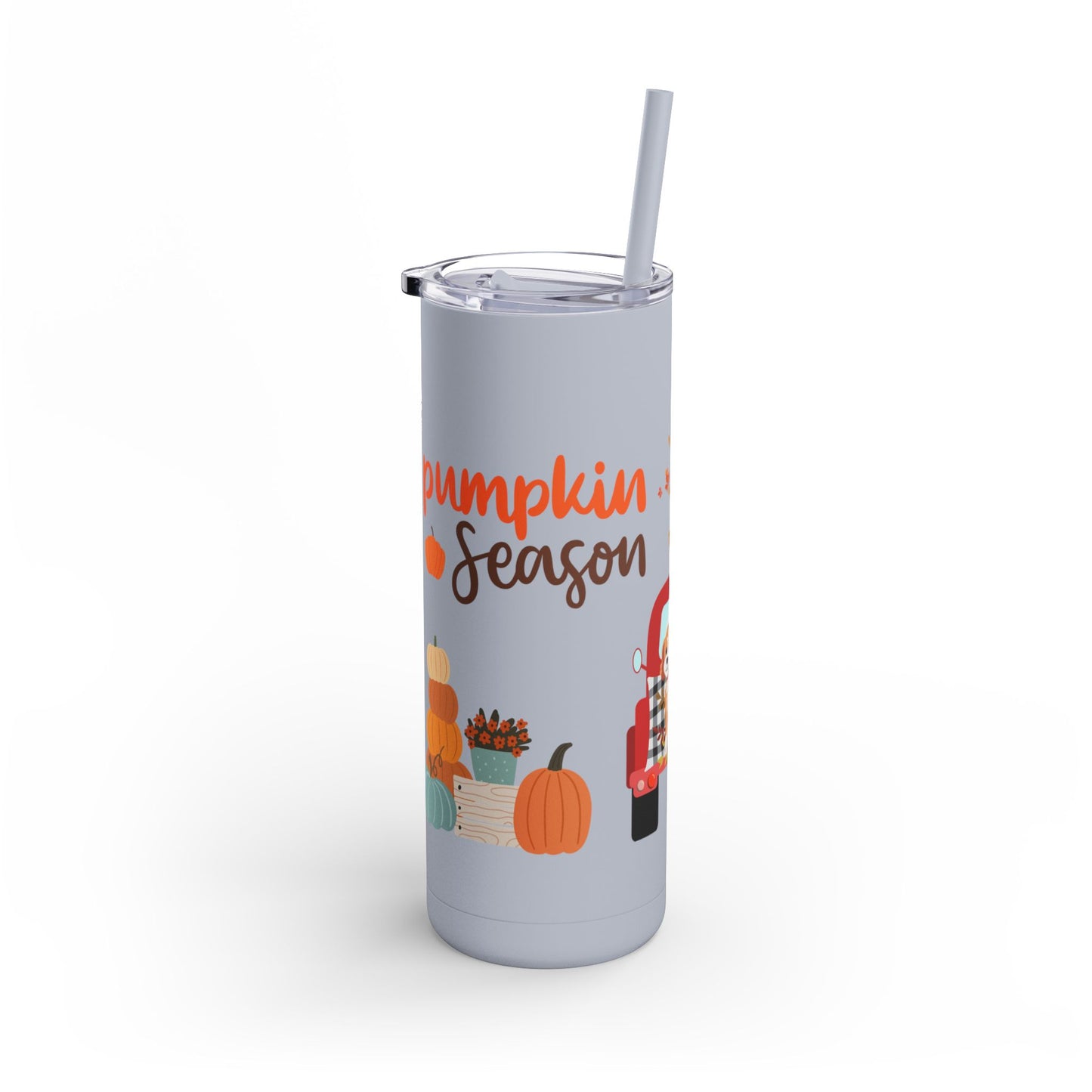 Pumpkin Season Skinny Matte Tumbler