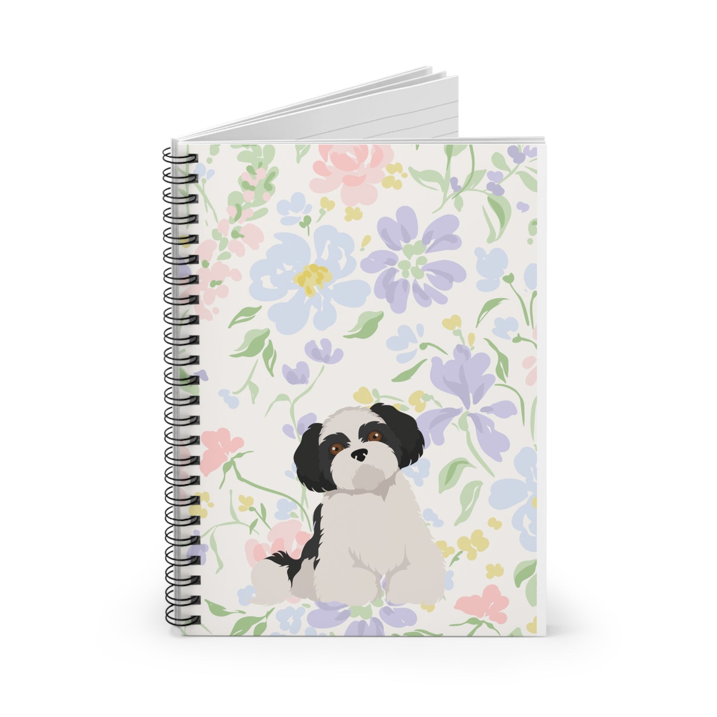 Black Shih Tsu Puppy Notebook