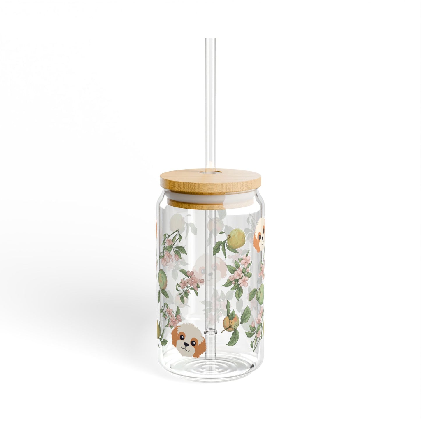Autumn Apple Cavapoo Sipper Glass