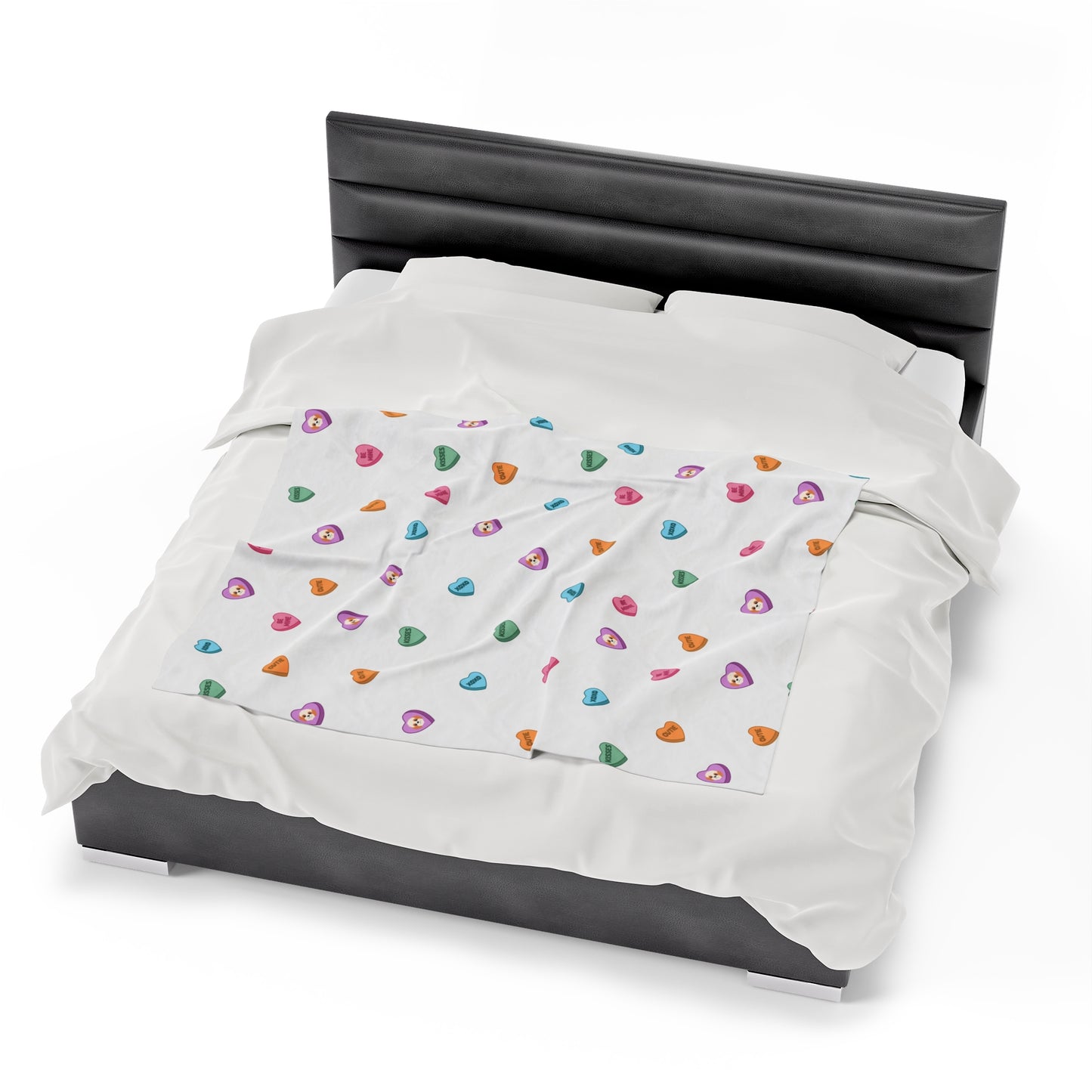 Cavapoo Kisses Plush Blanket