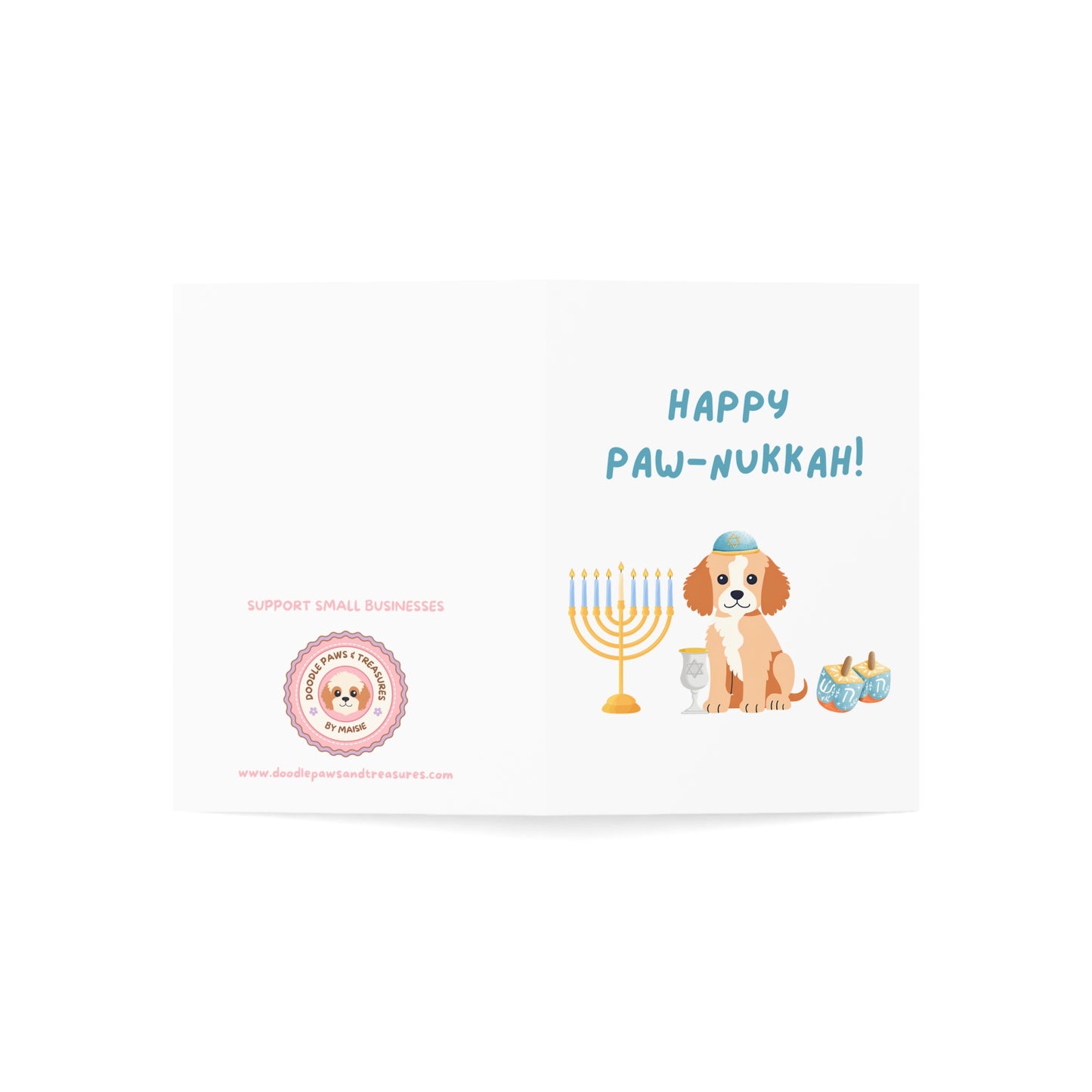 Happy Paw-nukkah Greeting Cards